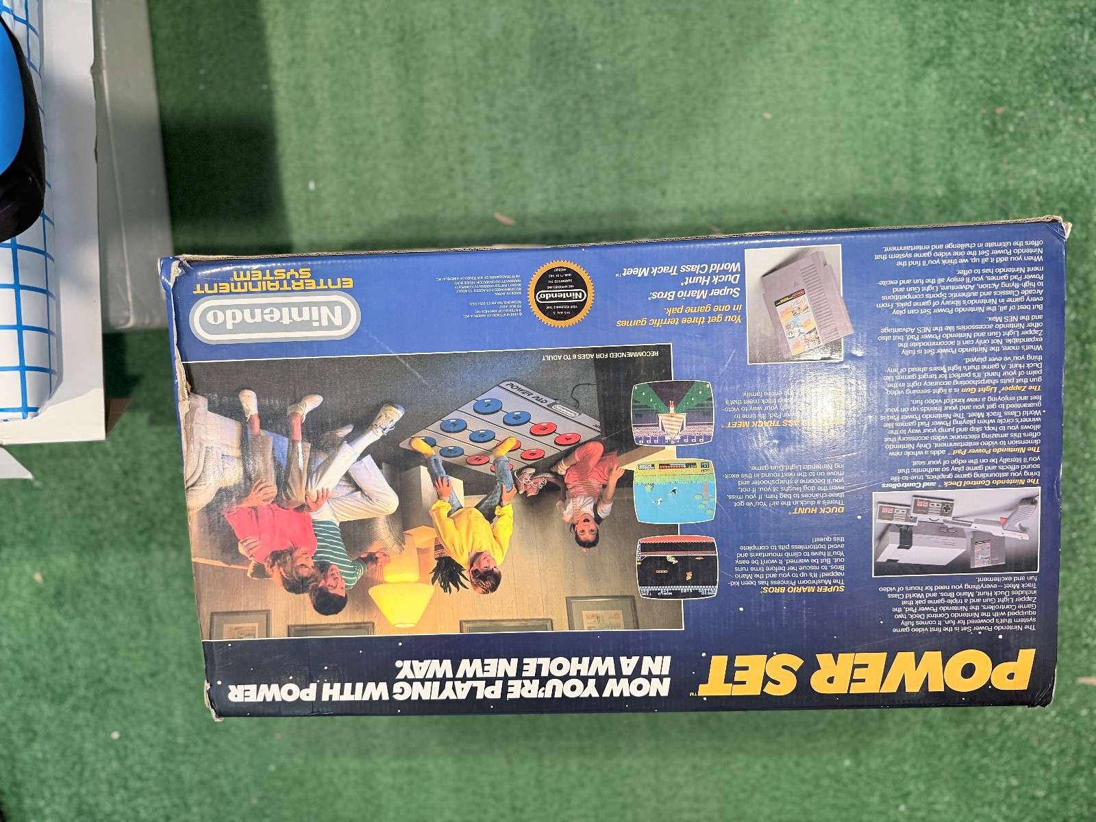 Vintage Nintendo NES Power Set Console Original Box Complete Works