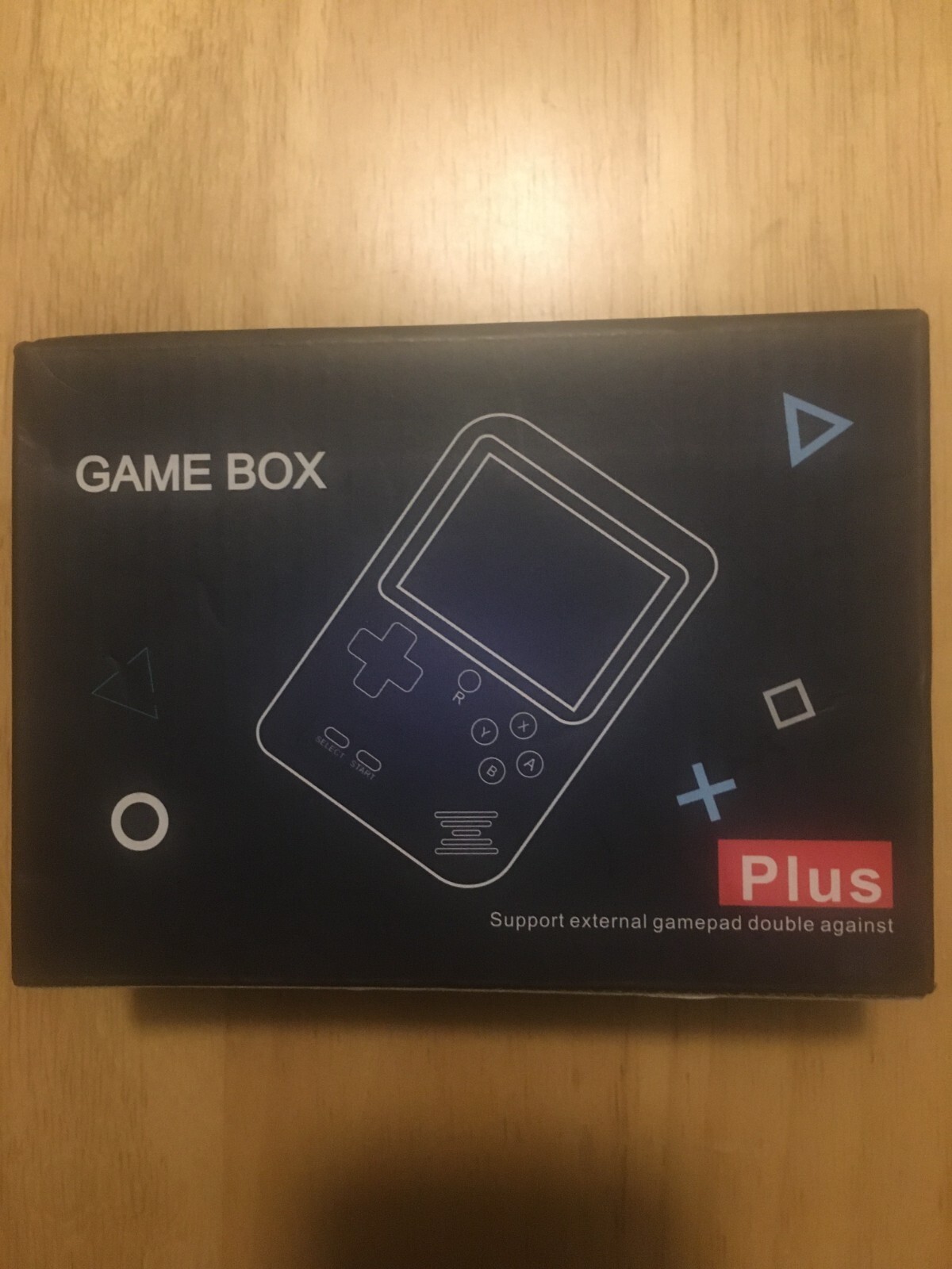 Game Box Plus- Hand Held Game System Rechargeable Battery, RED, Brand New