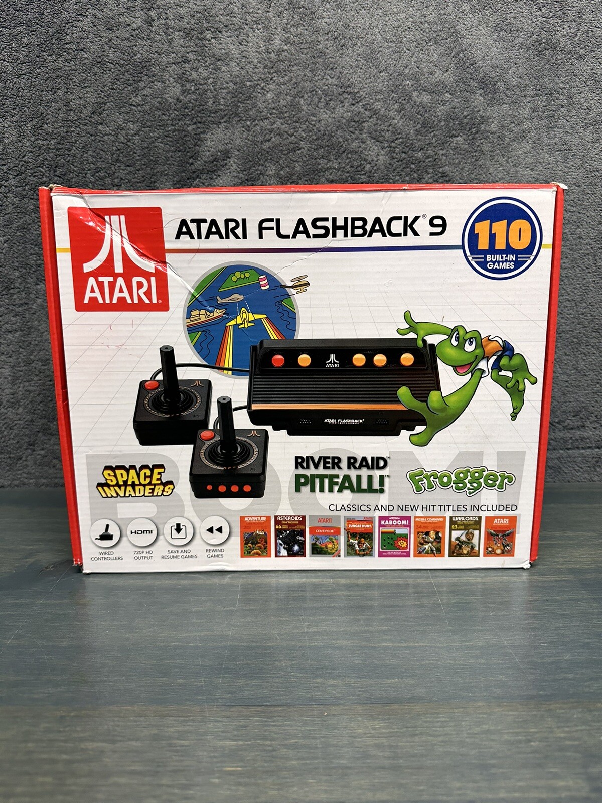 Atari Flashback 9 110 Built In Games Complete In Box CIB Space Invaders Frogger