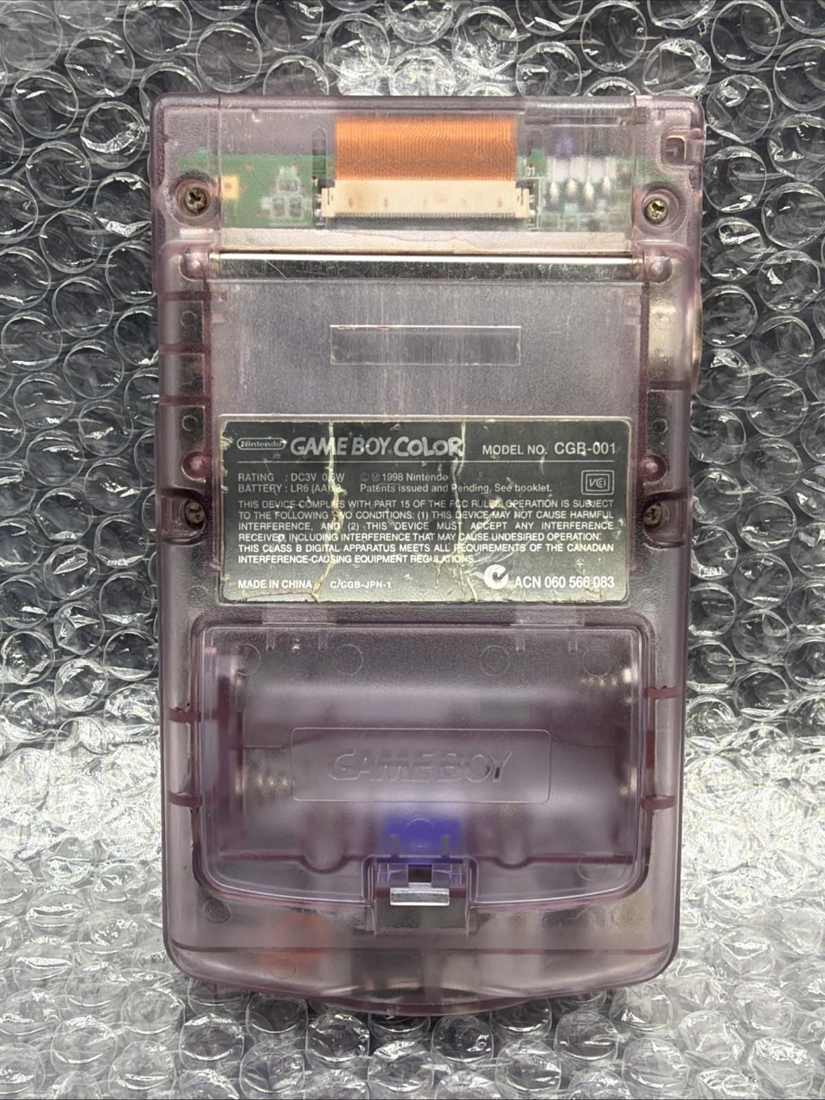 Nintendo Game Boy Color Handheld System – Atomic Purple tested works
