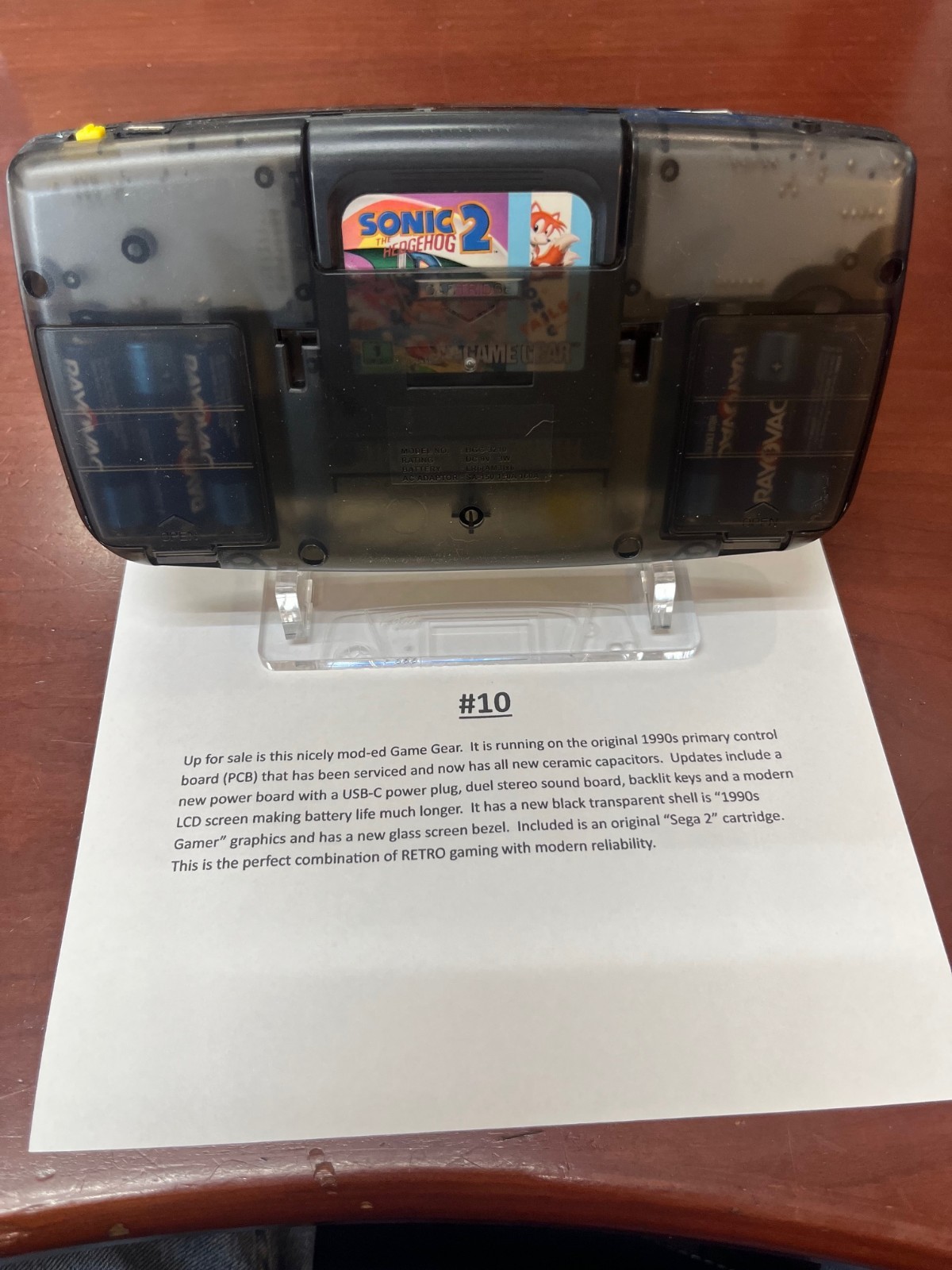 Sega Game Gear 1990s retro /Upgraded LCD, Stereo, USB-C #10