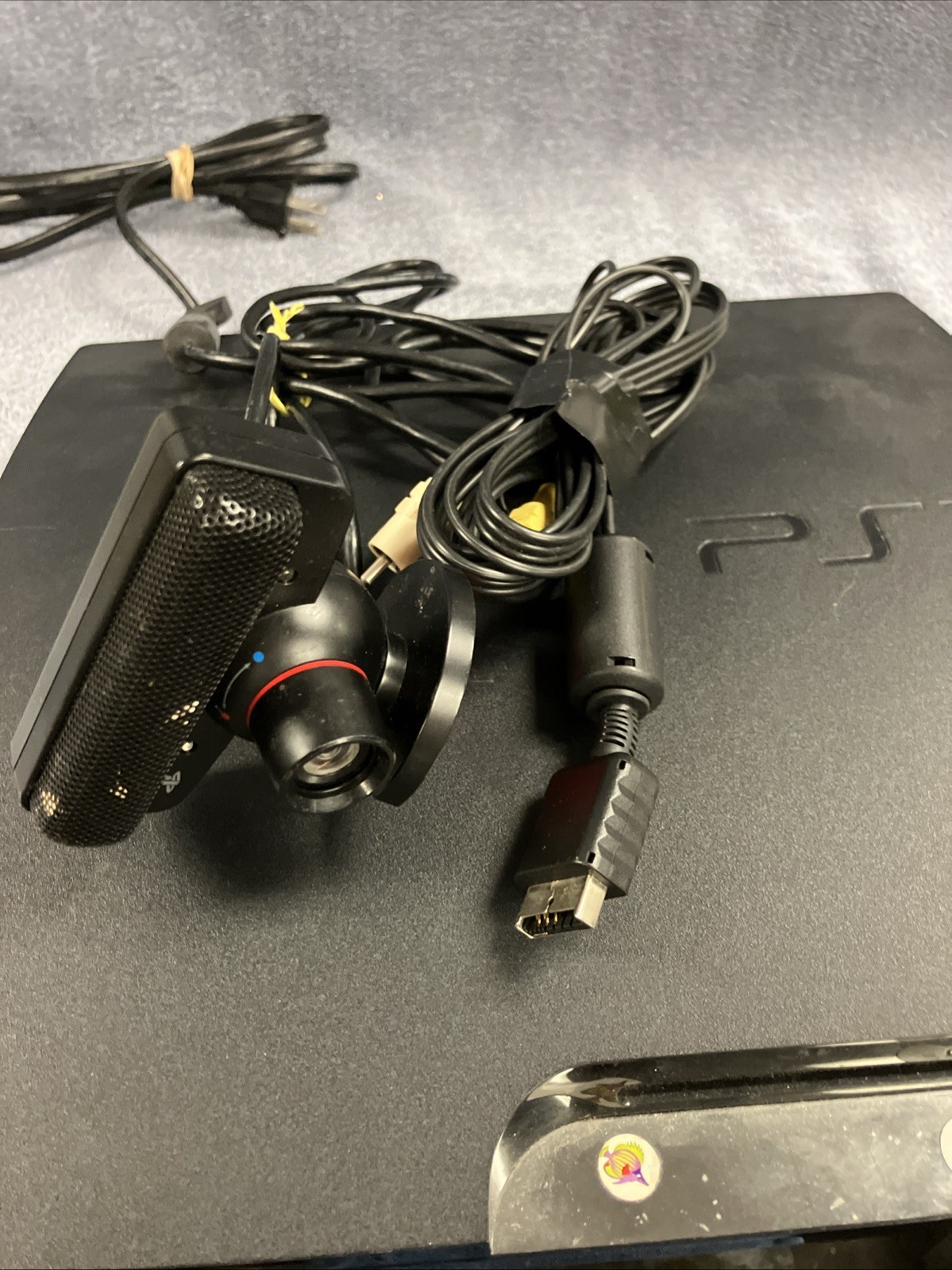 Sony PS3 PlayStation 3 Slim Edition Charcoal Black Console with Cables