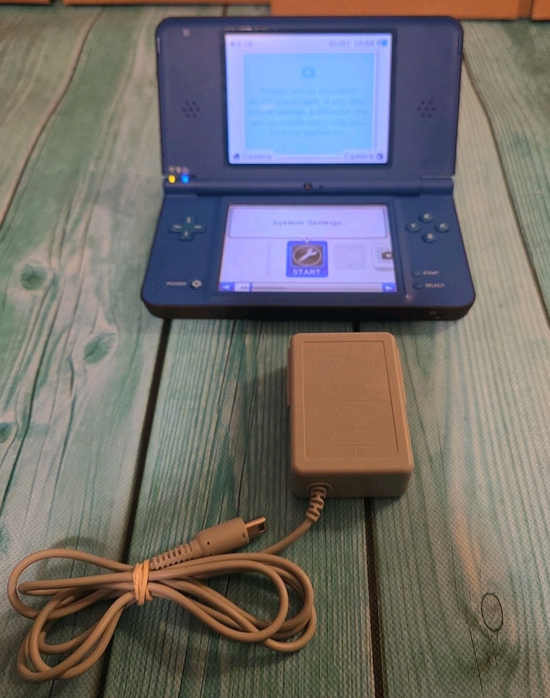 🔥Nintendo DSi XL Midnight Blue Bundle 2 Games Tested Works Stylus🔥