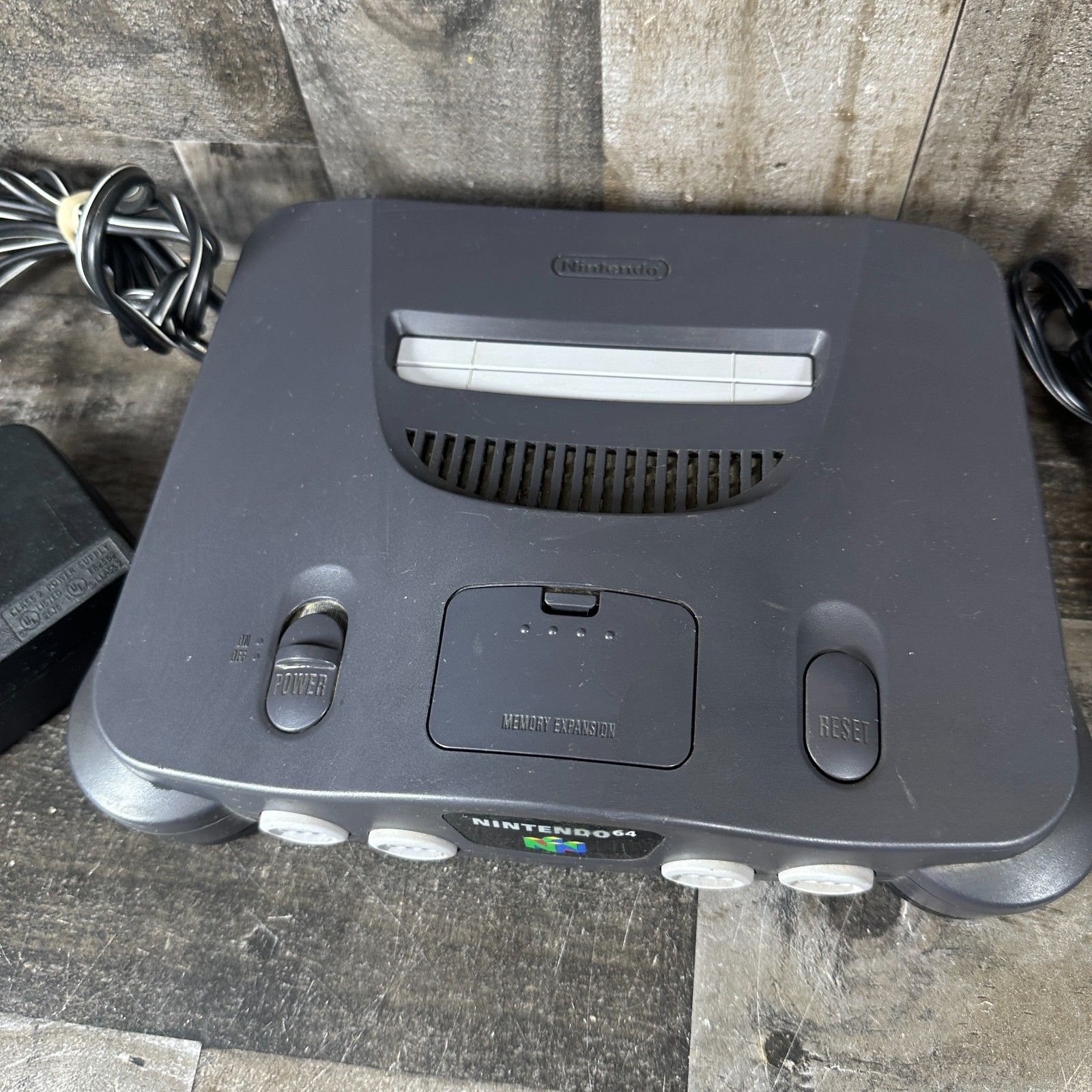 Nintendo 64 N64 Console Only with Expansion Pack Pak NUS-001 Tested Working