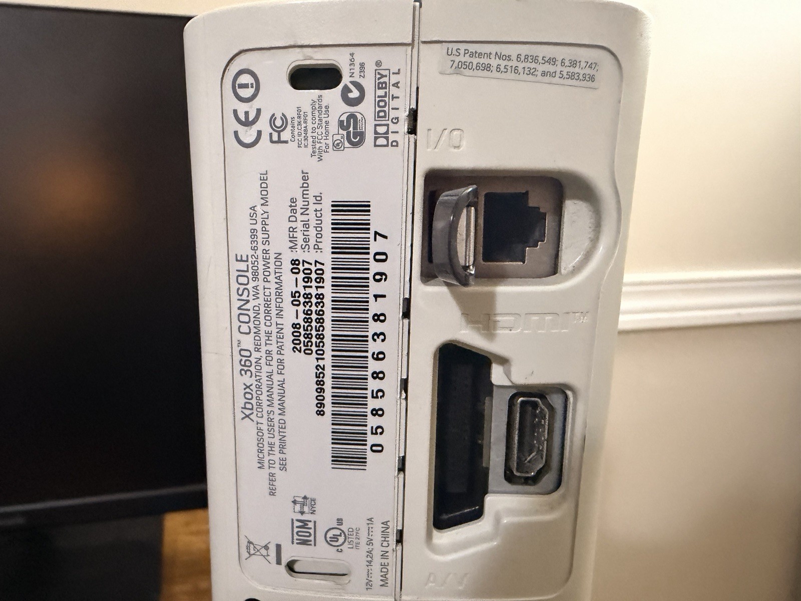 FALCON Xbox 360 128GB with all white ROL. Controller, AV, and PSU included!