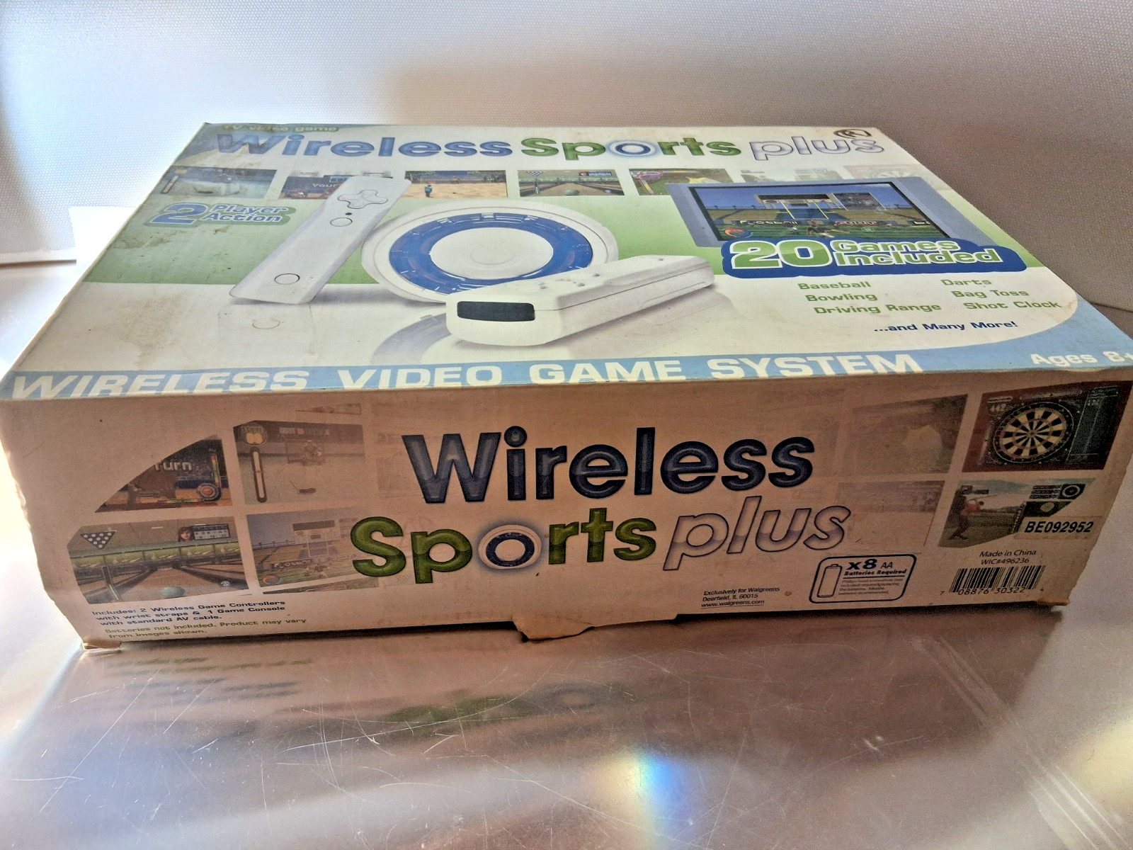 Senario TV VIDEO GAME WIRELESS SPORTS PLUS SYSTEM New 20 Games Installed Ages 8+