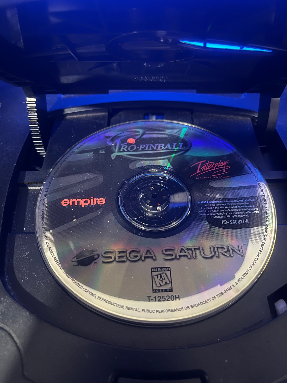 SEGA Saturn Console Bundle w/ 1 Controllers, Cables & Pinball NTSC-U/C MK-80000A