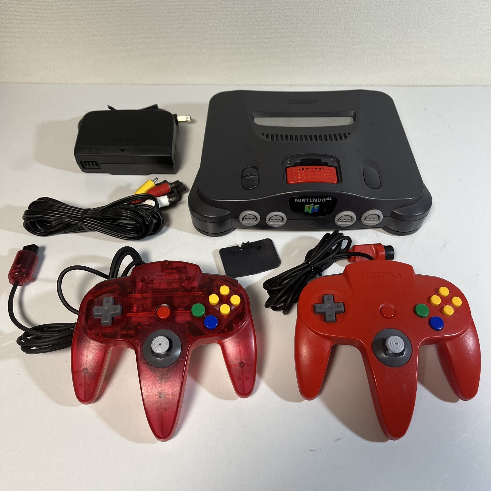 N64 Console Bundle Japanese Expansion Pak 2 Controllers Red Watermelon Japan
