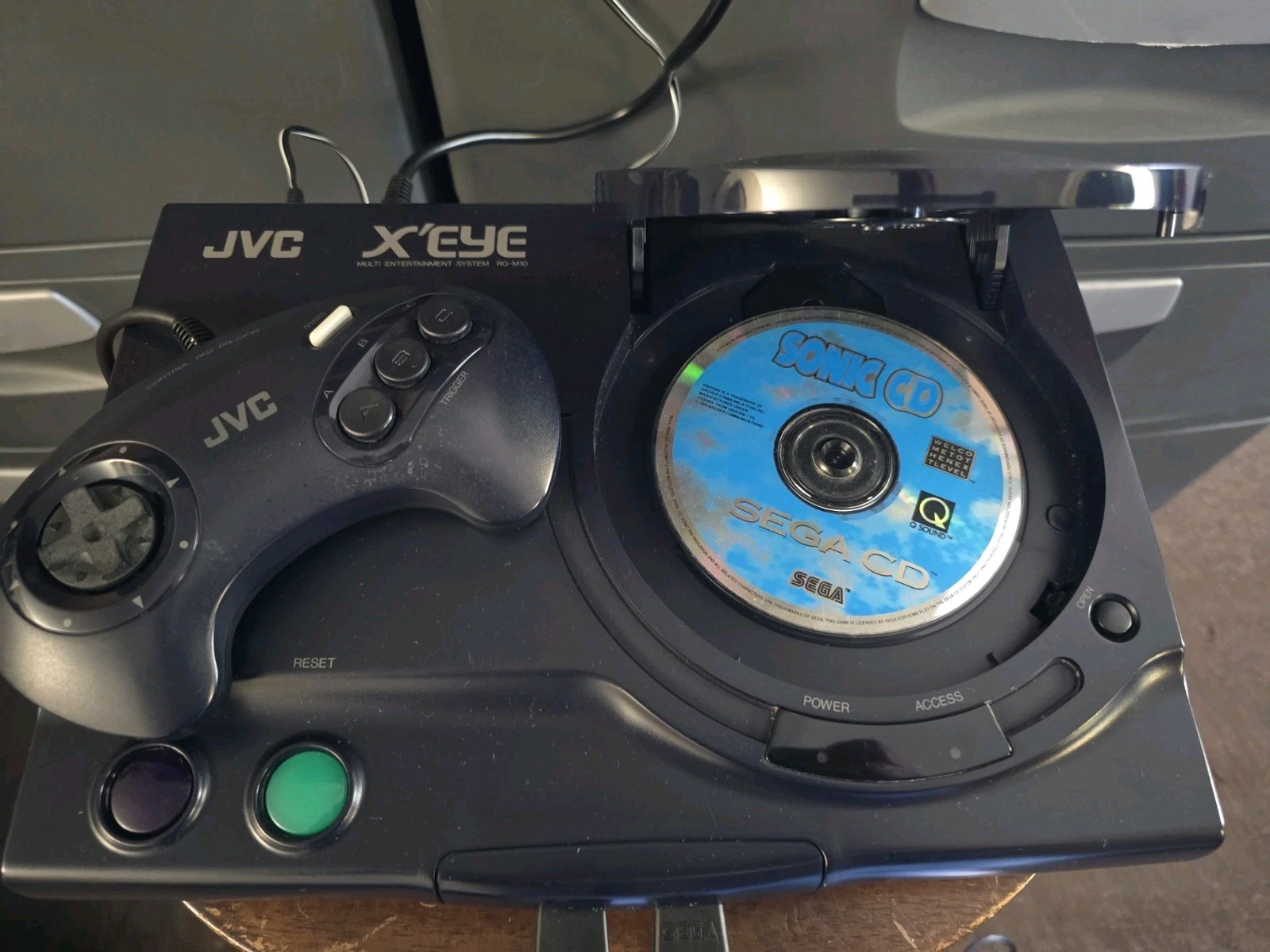 JVC X’EYE Sega Genesis Sega CD with JVC & Genesis Controllers & 4 games Sonic CD