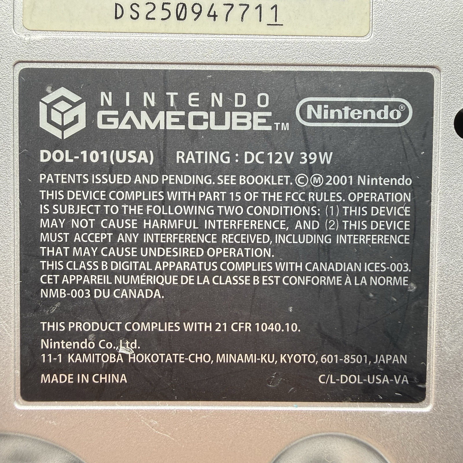 Nintendo GameCube DOL-101 Silver Console Bundle Controllers Cords Tested *READ*