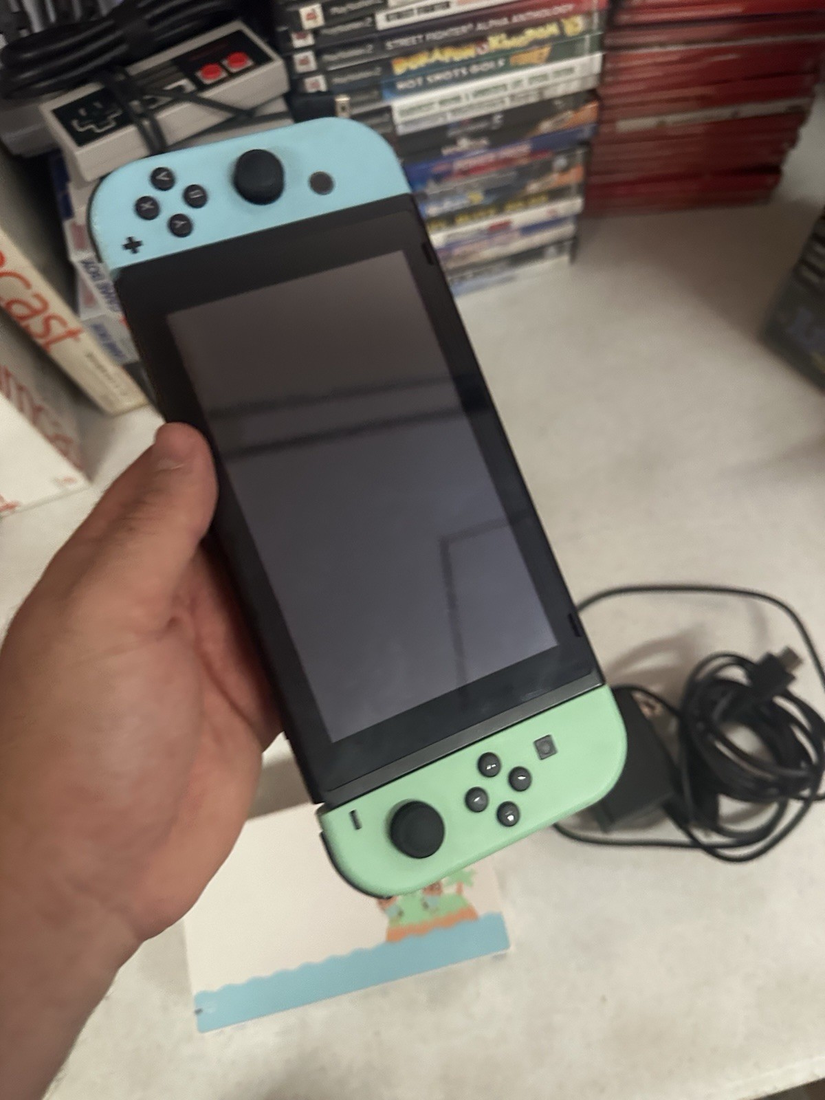 Nintendo Switch v2 Console Gaming System HAC-001(-01) Animal Crossing Edition