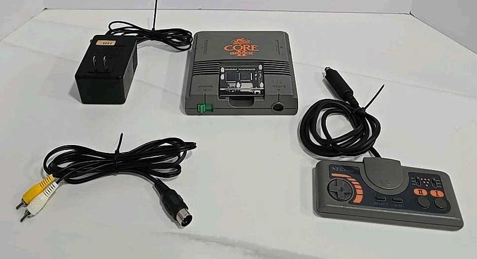 NEC PC ENGINE CORE GRAFX II Console + 2 GB Micro SD Card & 128 RARE Games L@@K