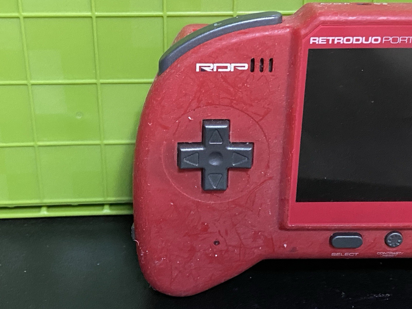 RetroDuo Portable Handheld Video Game Console Red NES SNES For Parts Untested