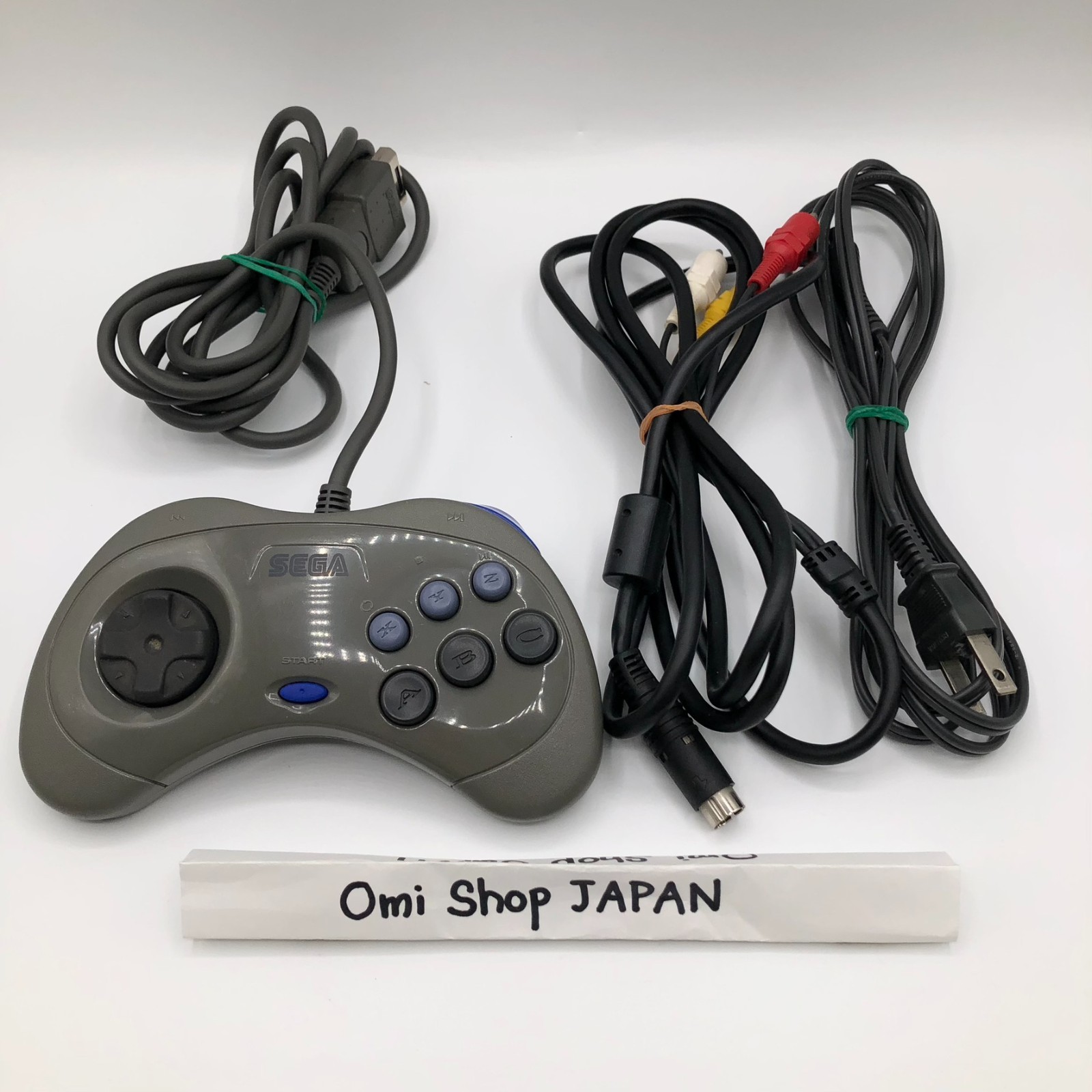 Sega Saturn SS Home Console HST-3210 Grey Tested working NTSC-J w/ Ctrlr+Cables