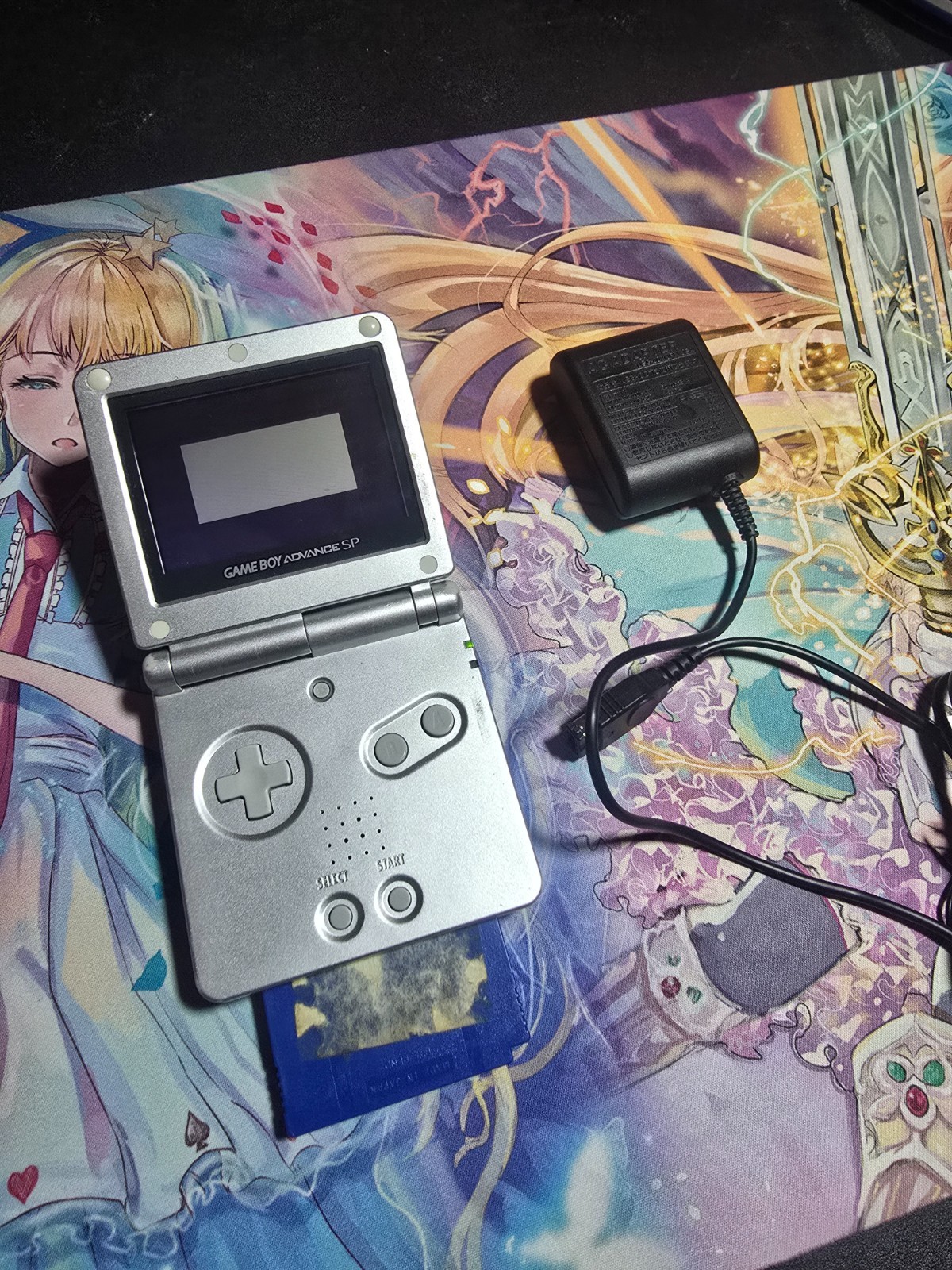 Nintendo Game Boy Advance SP Handheld System – Silver AGS 001