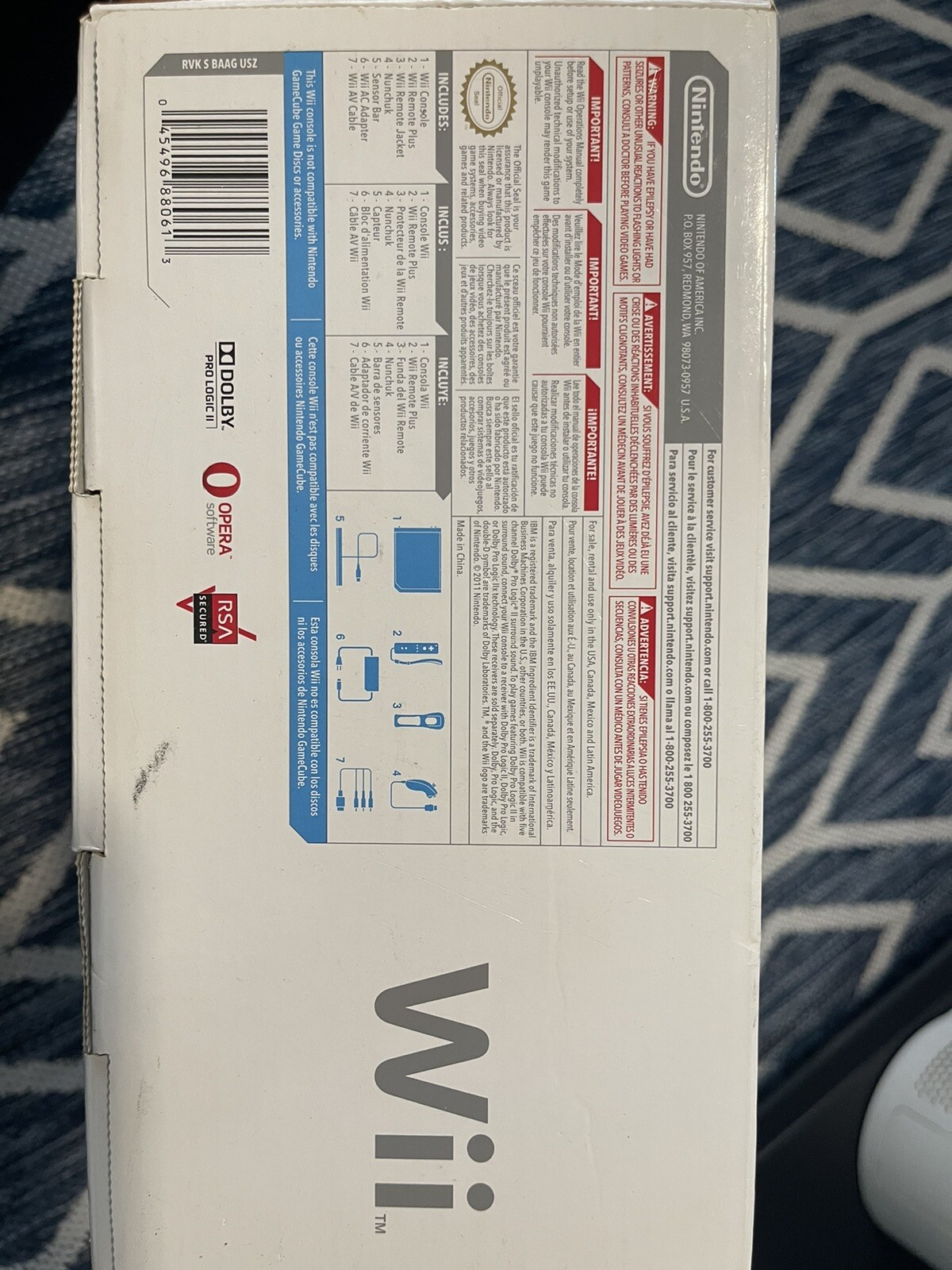 Nintendo Wii RVK S BAAG USZ Limited Edition Console – Blue