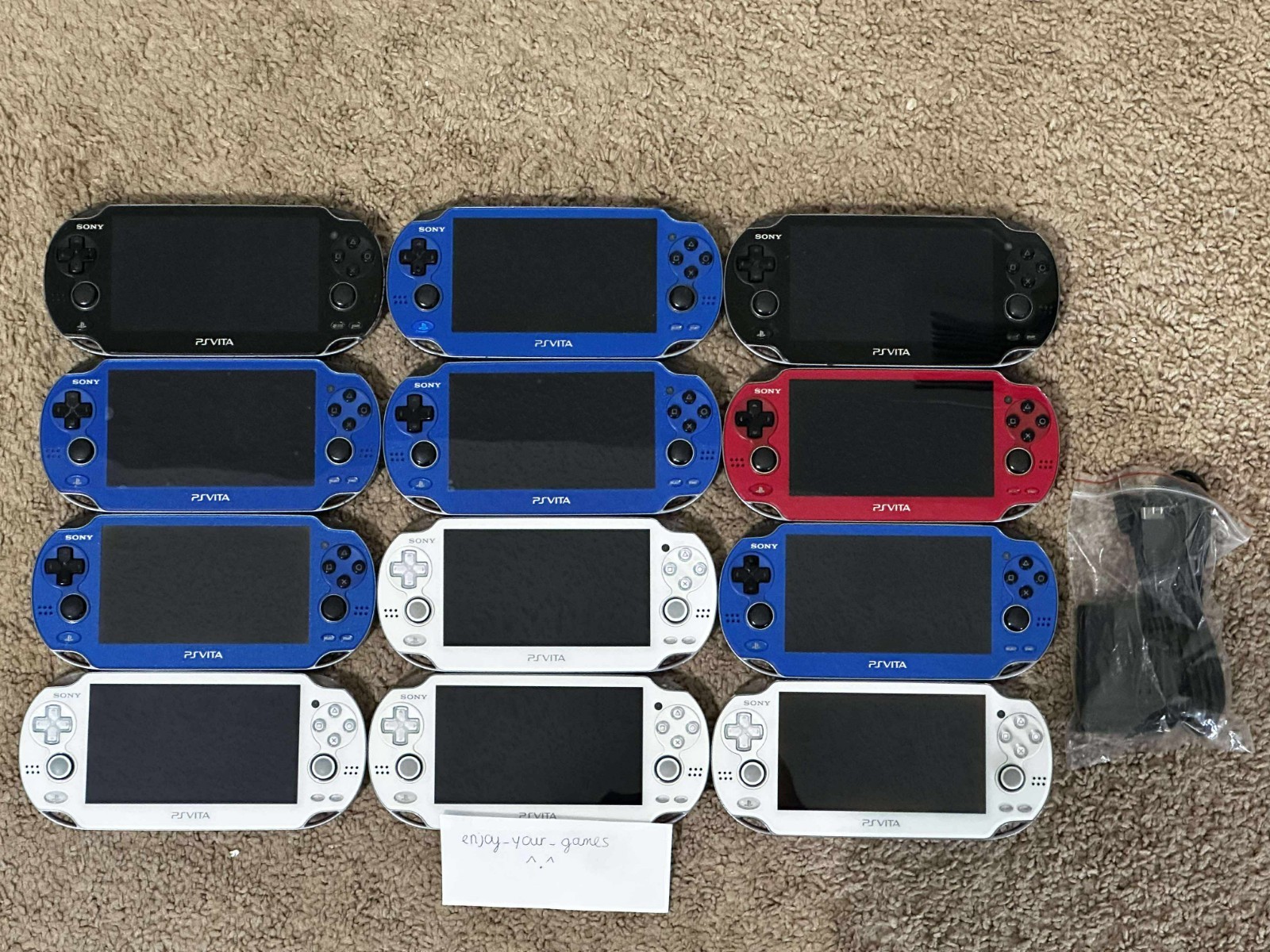 Sony PlayStation PS Vita OLED PCH-1000 | Pick Color | Charger – SHIP IN 1-DAY