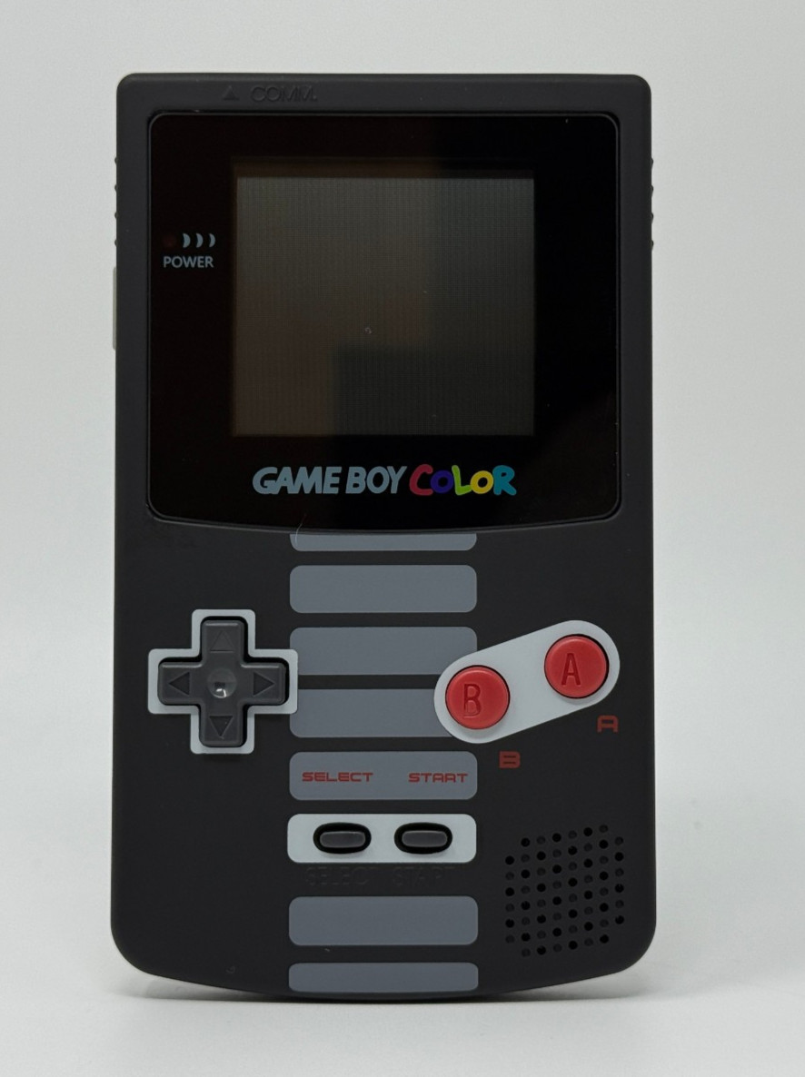 Nintendo Game Boy Color Handheld [CGB-001] *NEW HQ NES THEME SHELL – NM*