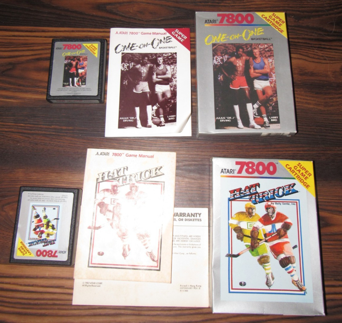 Atari 7800 Video Game Console with 16 CIB games MS Pac Man Donkey Kong JR Galaga