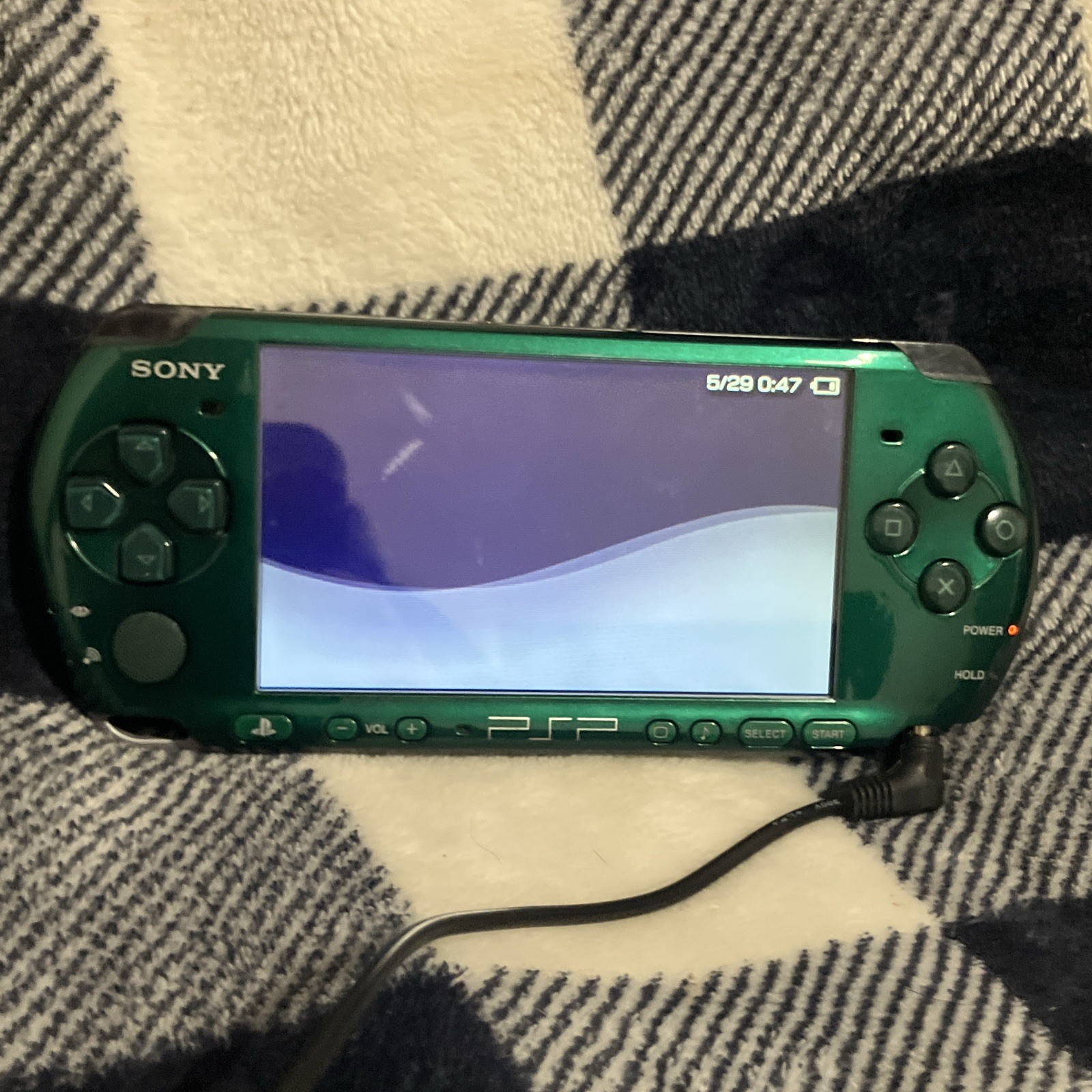 Sony PSP-1000 Green Handheld System (Tested, Read Discription)