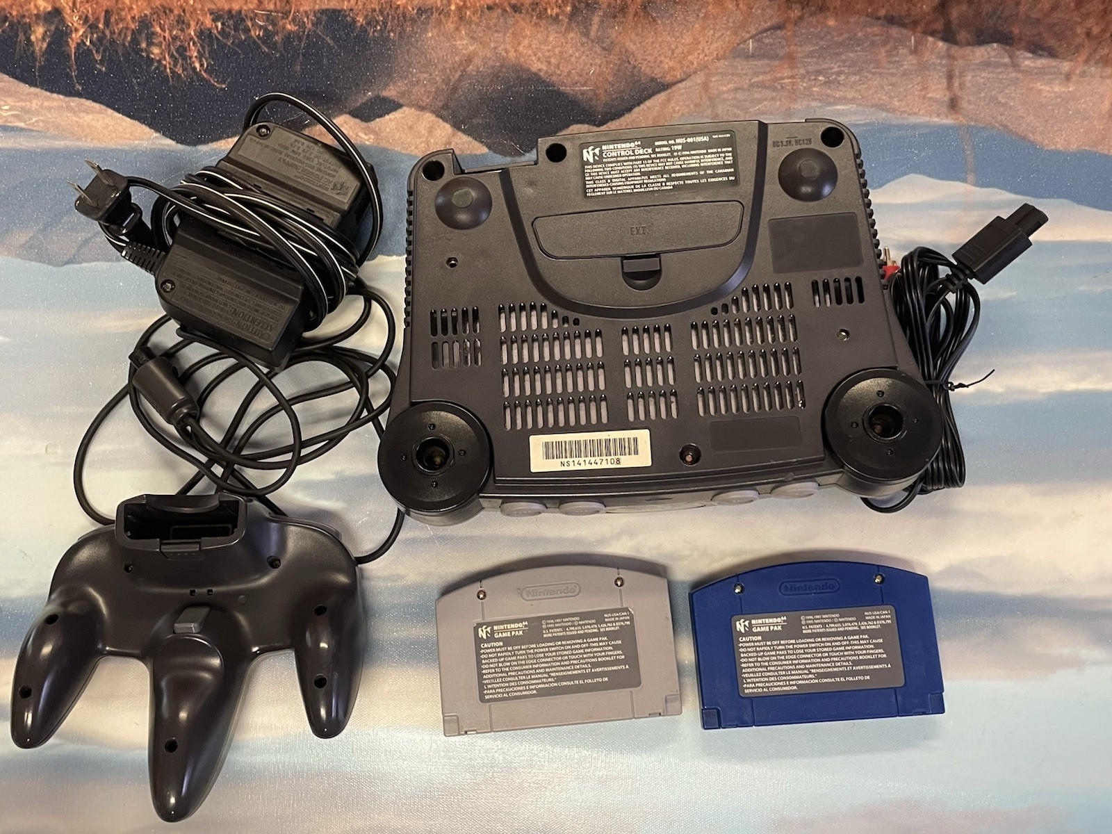 N64 Nintendo 64 Console With 2 Games. 007 The World is Not Enough Tetrisphere