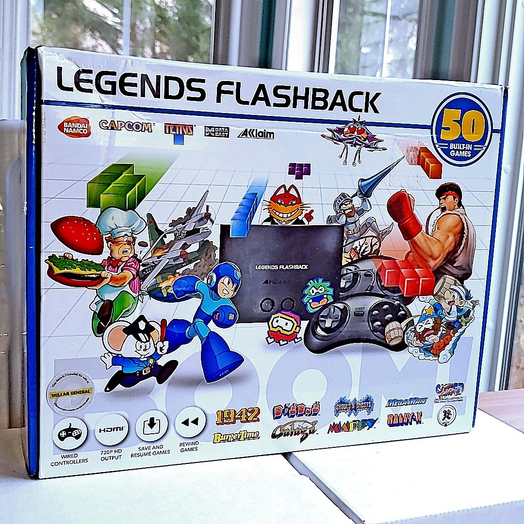 🔥🎮⬛🎮🔥 2018 Legends Flashback Console 50 Games Arcade Sega Nintendo NES ✅ CIB