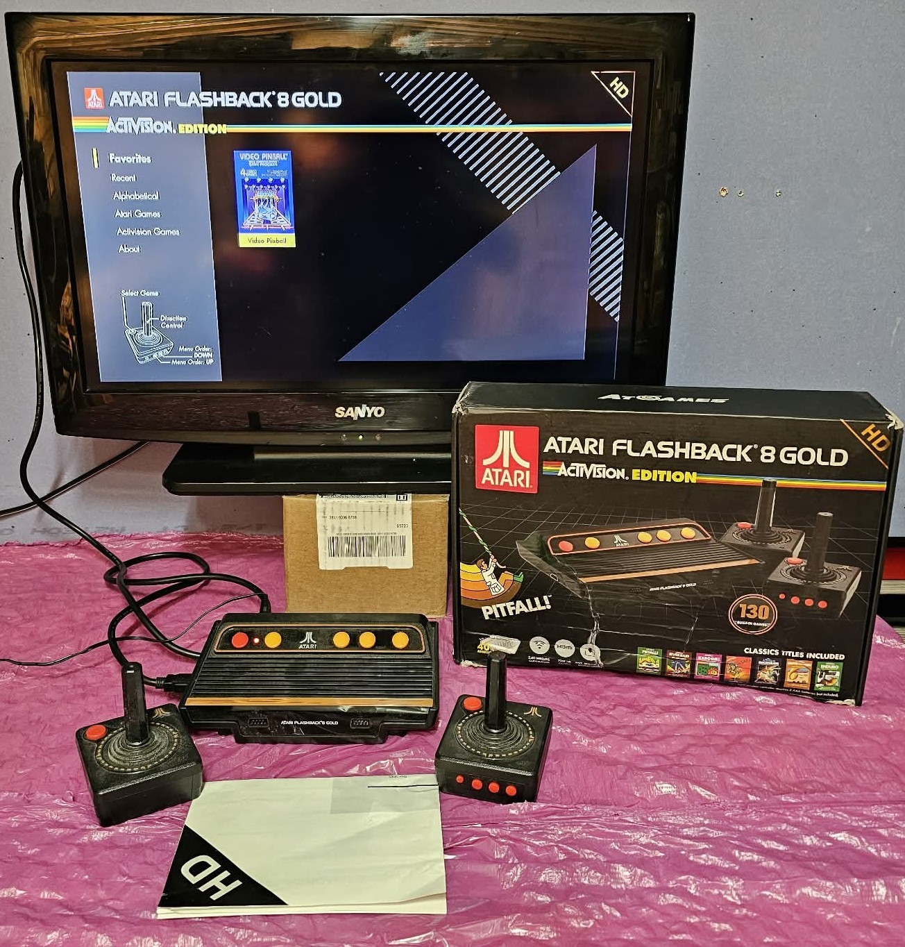 Atari Flashback 8 Gold Activision Edition HD Console 130 Built-In Games Tested