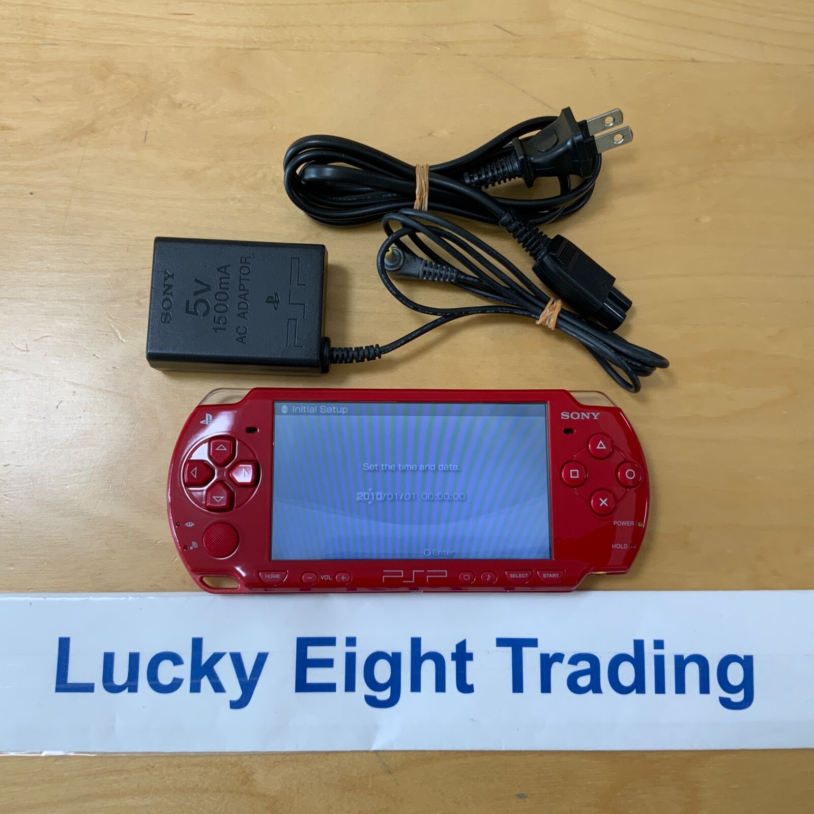 PSP 2000 Deep Red Console Charger [CC]