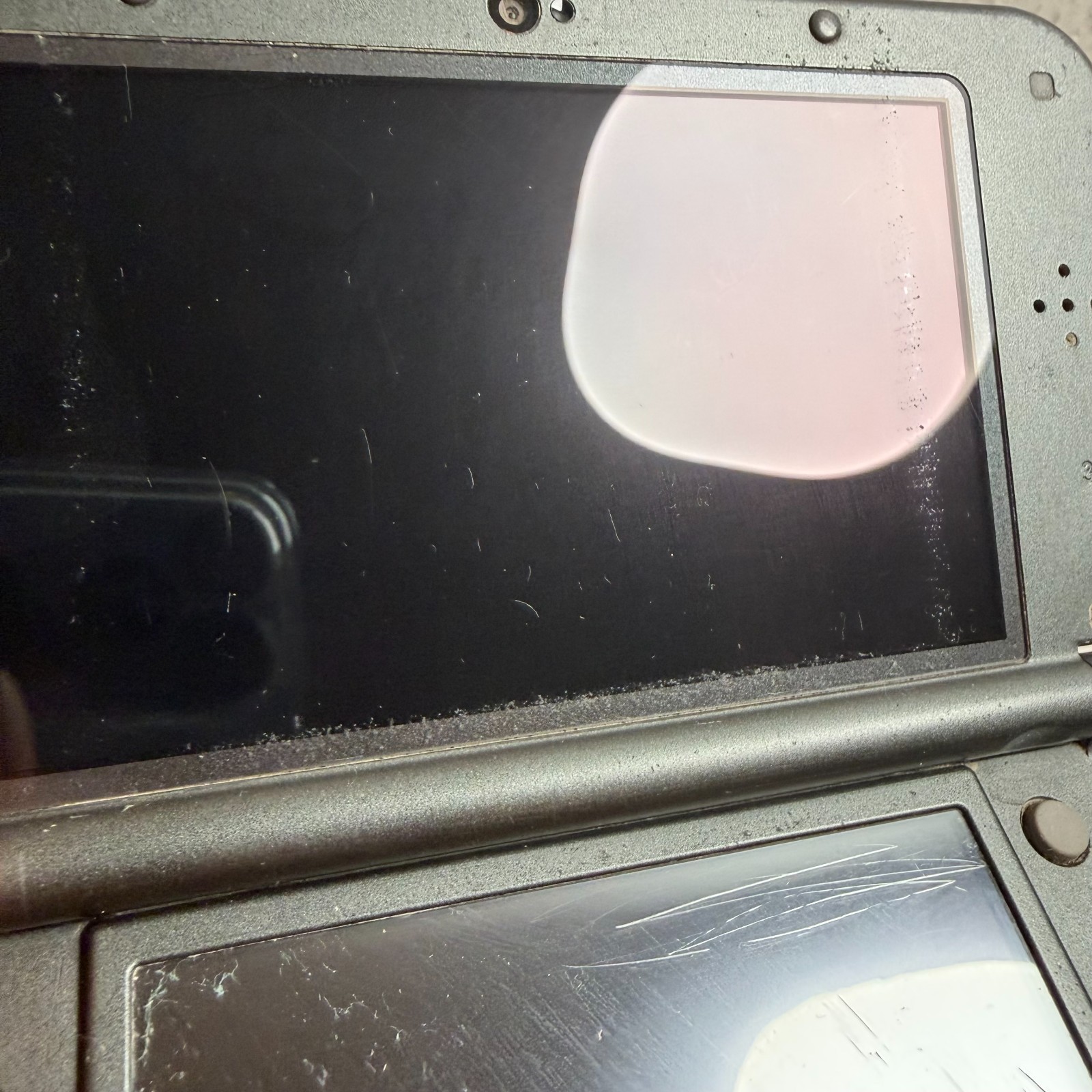 Nintendo New 3DS XL Metallic Black Dual LCD Display Handheld Gaming Console