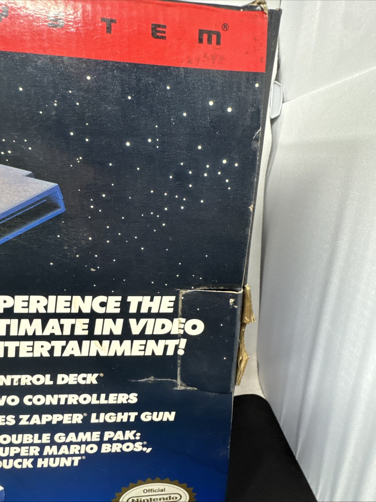 Nintendo NES Action SetConsole Empty Box, Poster, Manual, Inserts ONLY *READ*