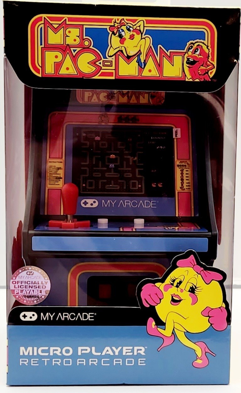 My Arcade Ms.Pac-Man Micro Player Retro Arcade – Multi-Color, New/Factory Sealed