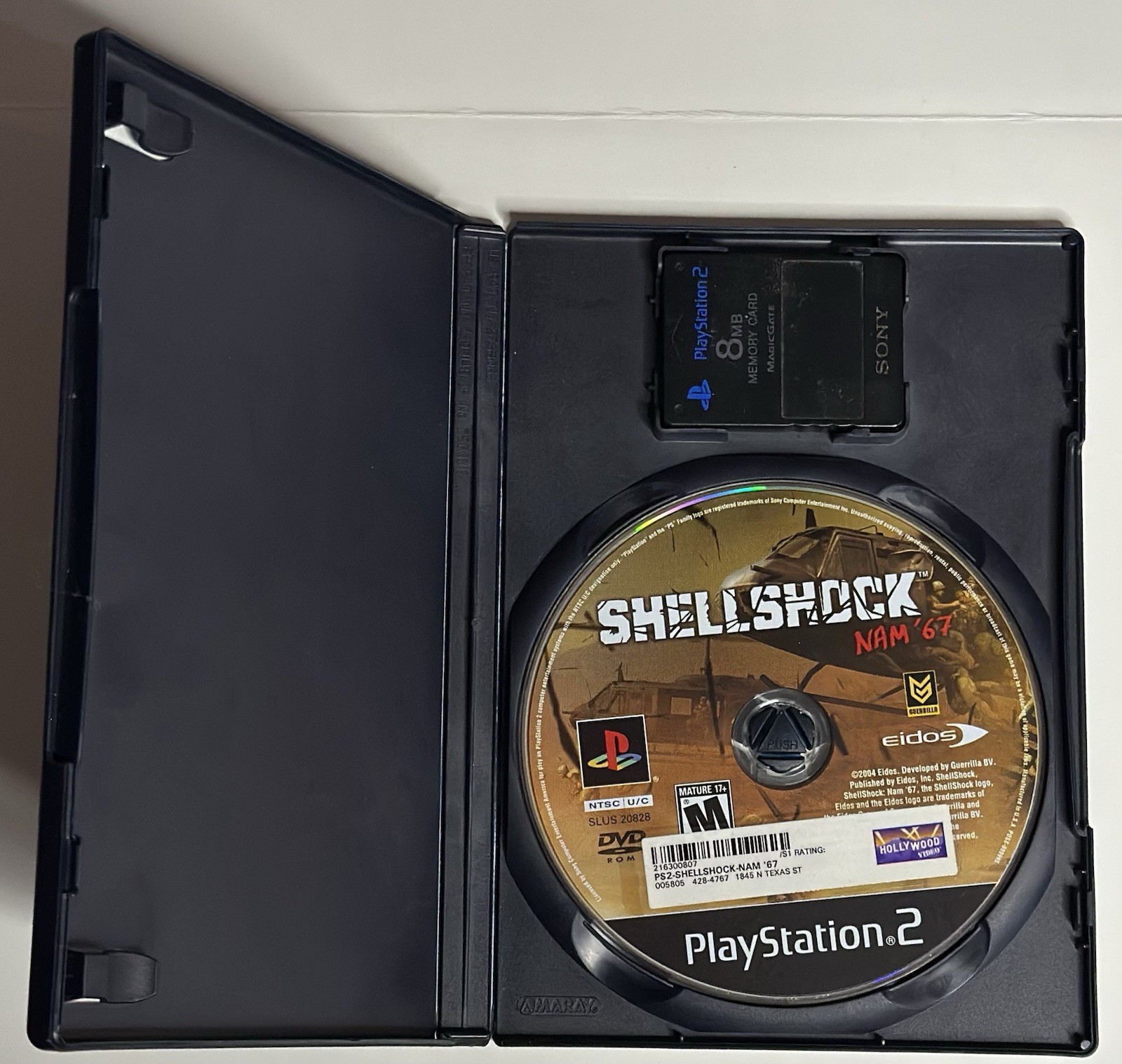 Sony PlayStation 2 Slim With Games , Controller and MemoryCard. NO POWER CABLE.