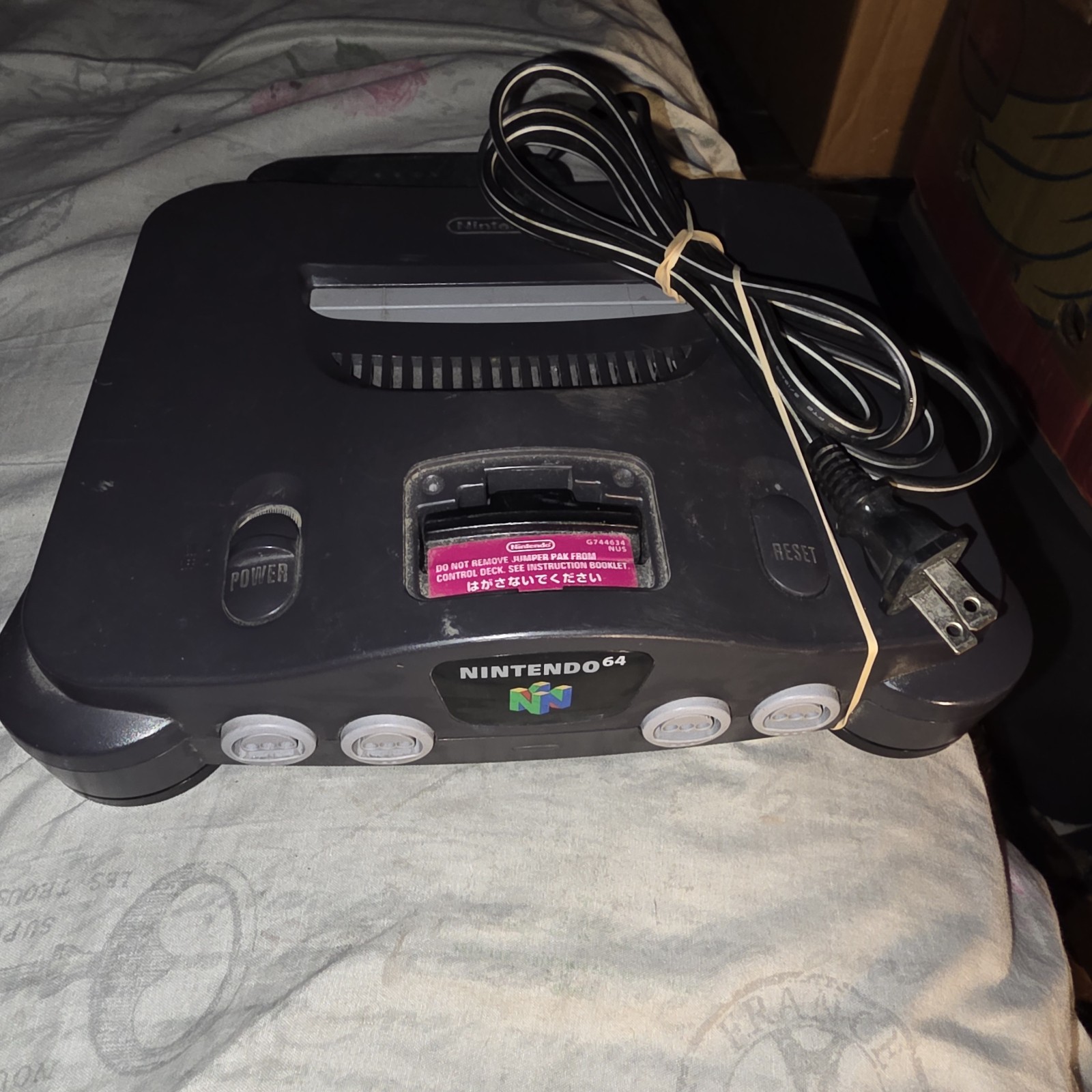 Nintendo 64 System 32MB Home Console – Charcoal Gray Working