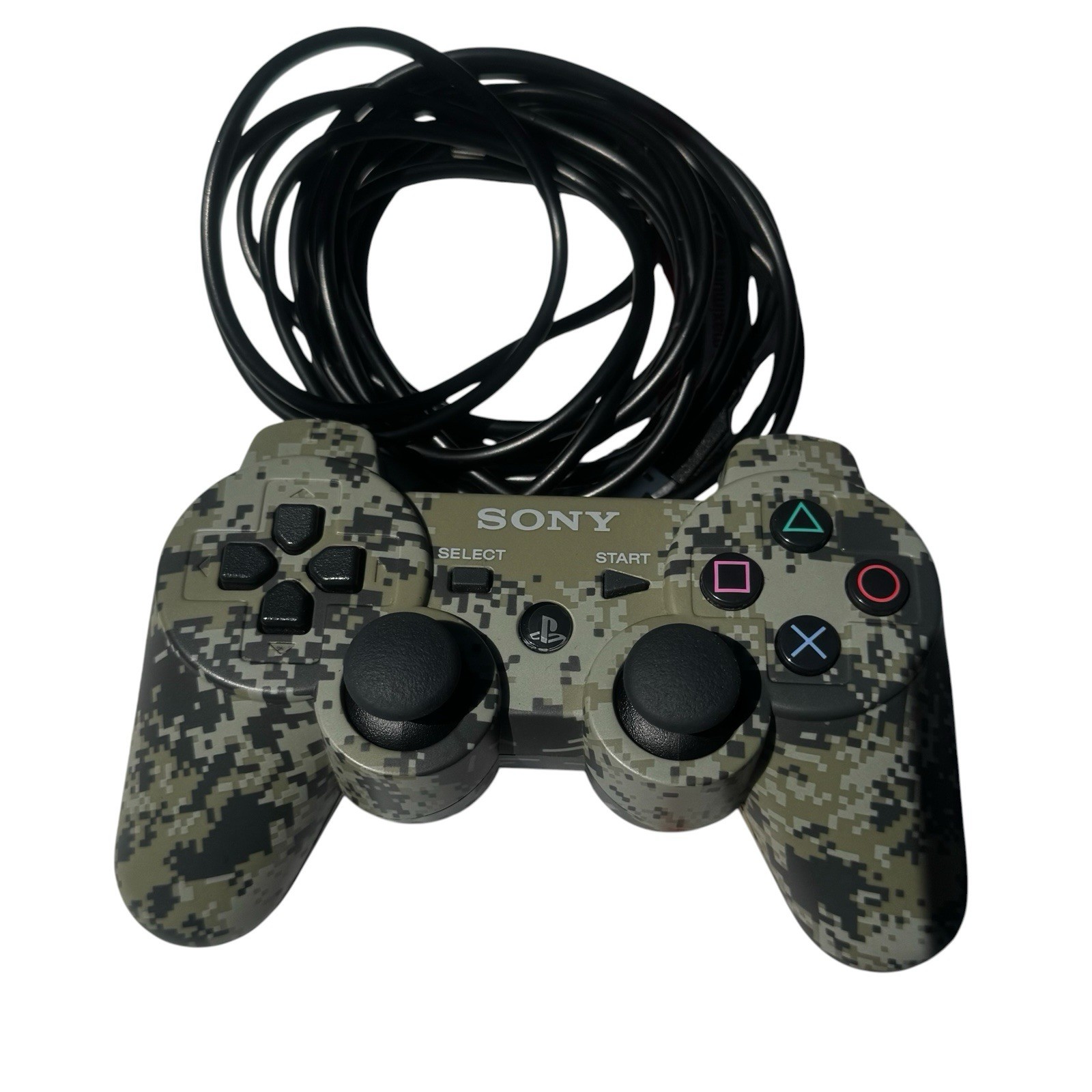 Sony PS3 Slim 320GB CECH-3001B Tested OEM Camo Controller & Cables