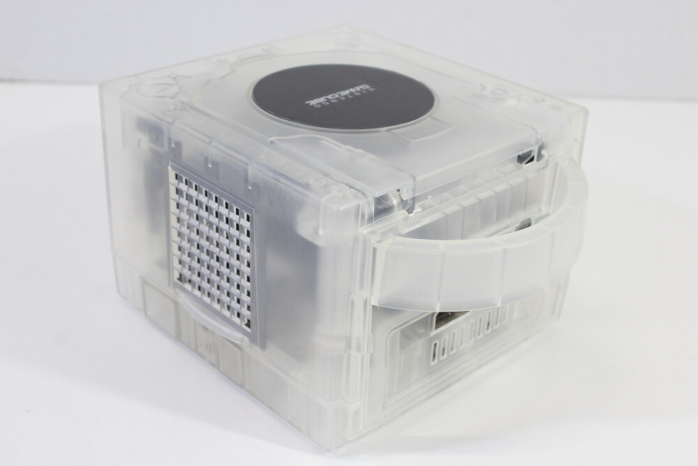 Nintendo Gamecube Clear Transparent White Console & AC AV NTSC-U/C DOL-001 LED