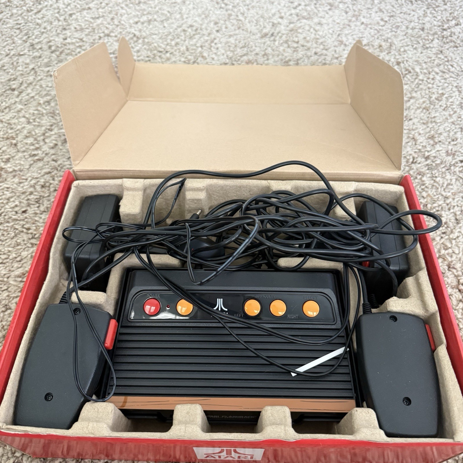 ATGAMES Atari Flashback 8 Black Console 105 Built in Games. Original Box