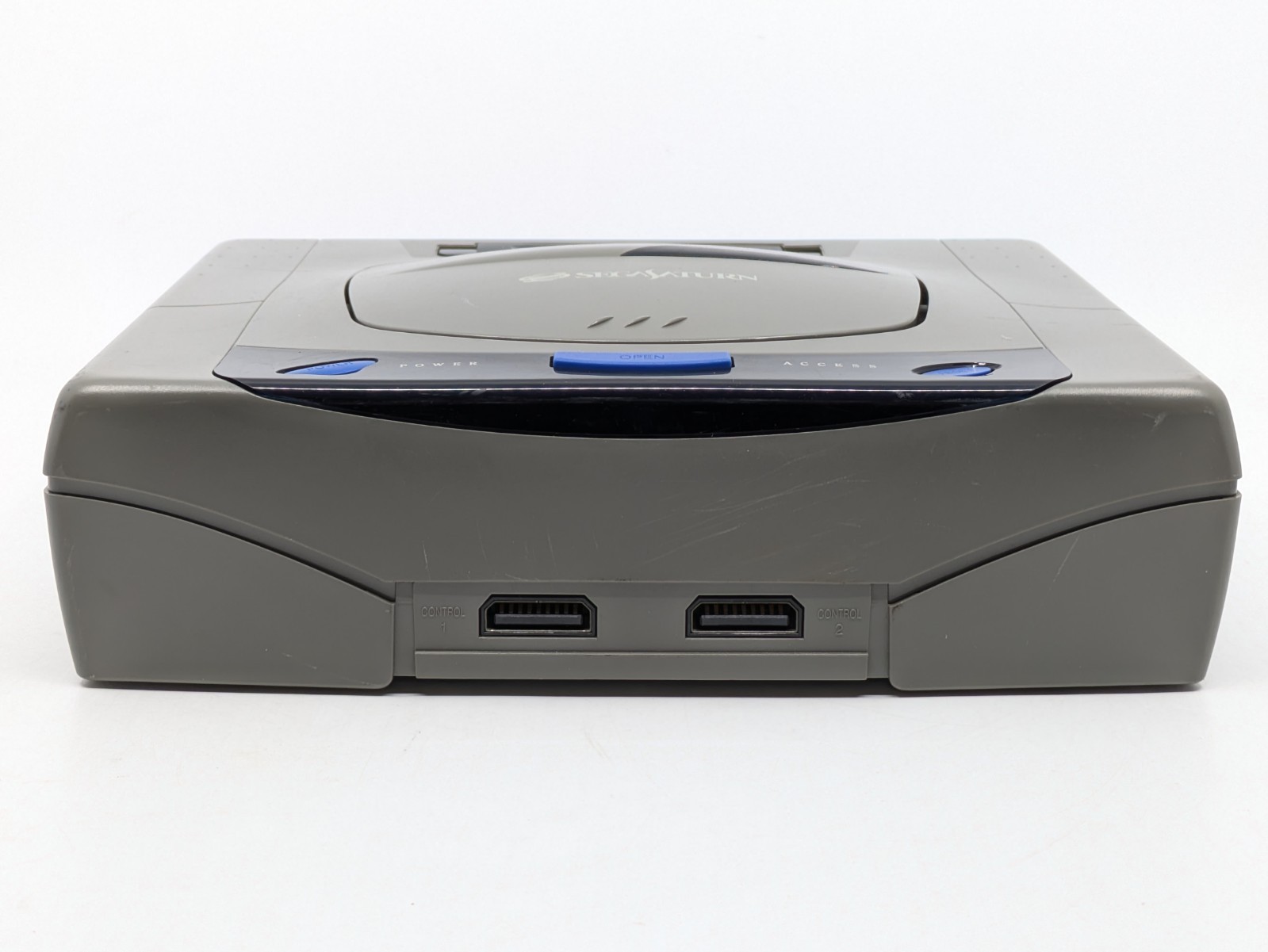 SEGA Saturn HST-3210 Gray Console Complete Set Tested Japan NTSC-J