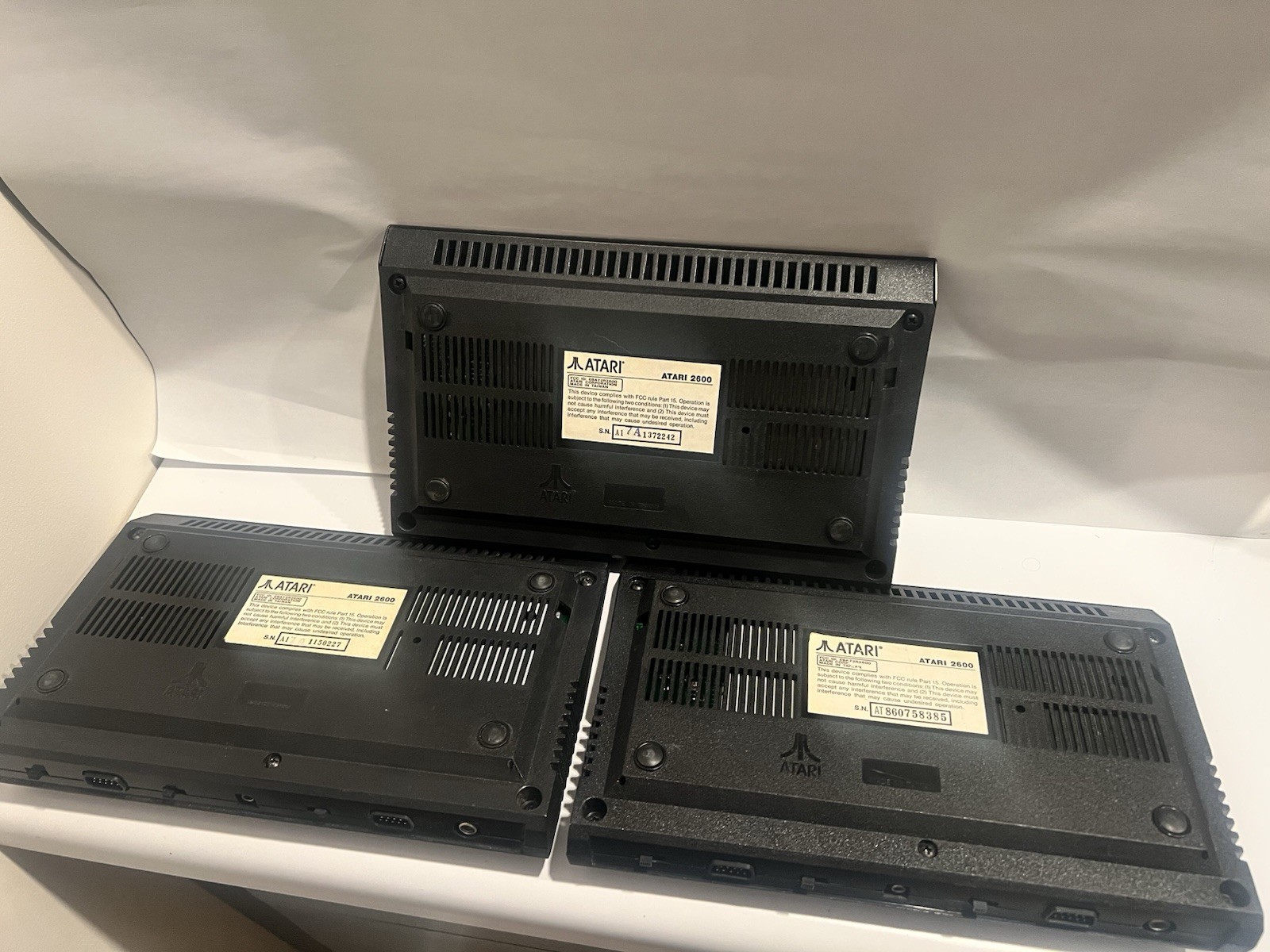 Atari 2600 Junior “Rainbow” Consoles – Lot of 3