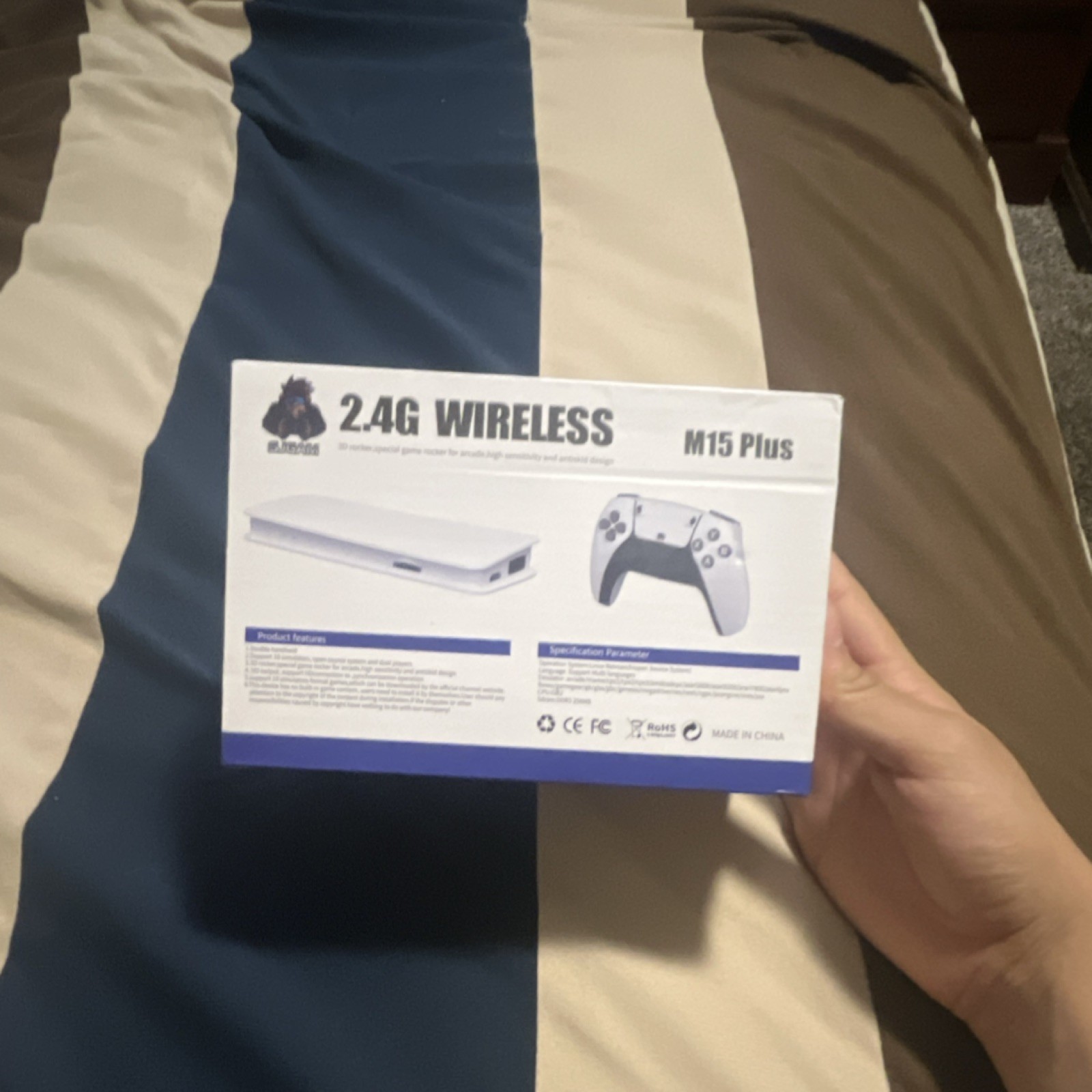M15 Plus 2.4G Wireless 4K UHD Home Video Game Console White 3D Audio