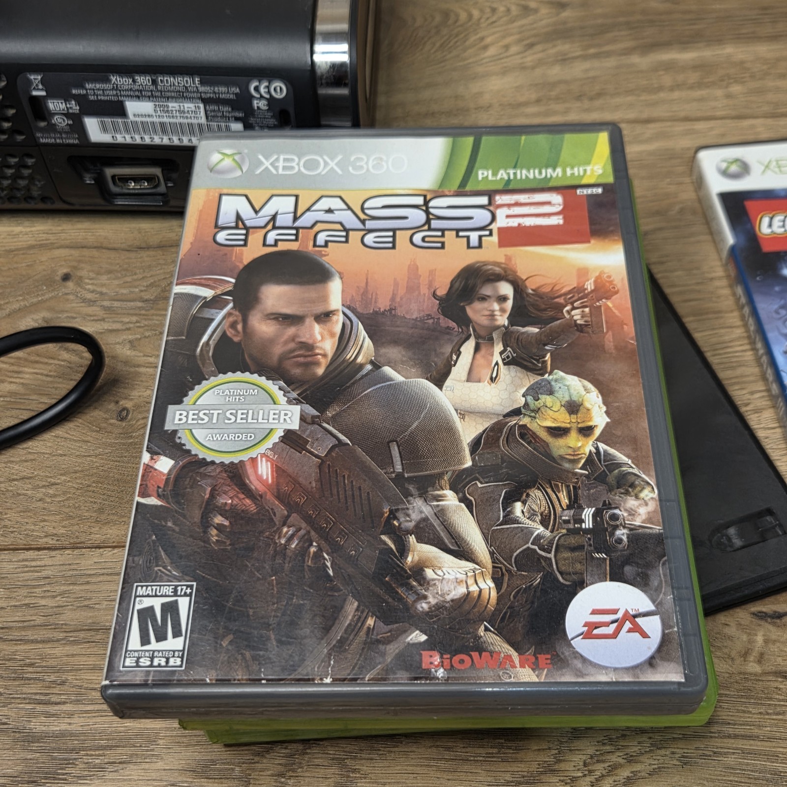 Xbox 360 Black Fat Console 120GB Bundle w/ Controller and Games Tested