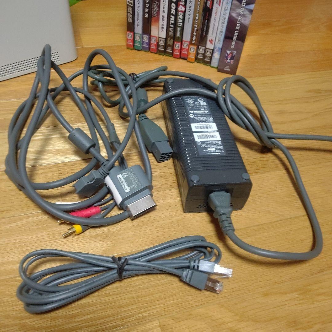 Xbox 360 console 60GB + 16 games set, working condition, with box, From Japan,