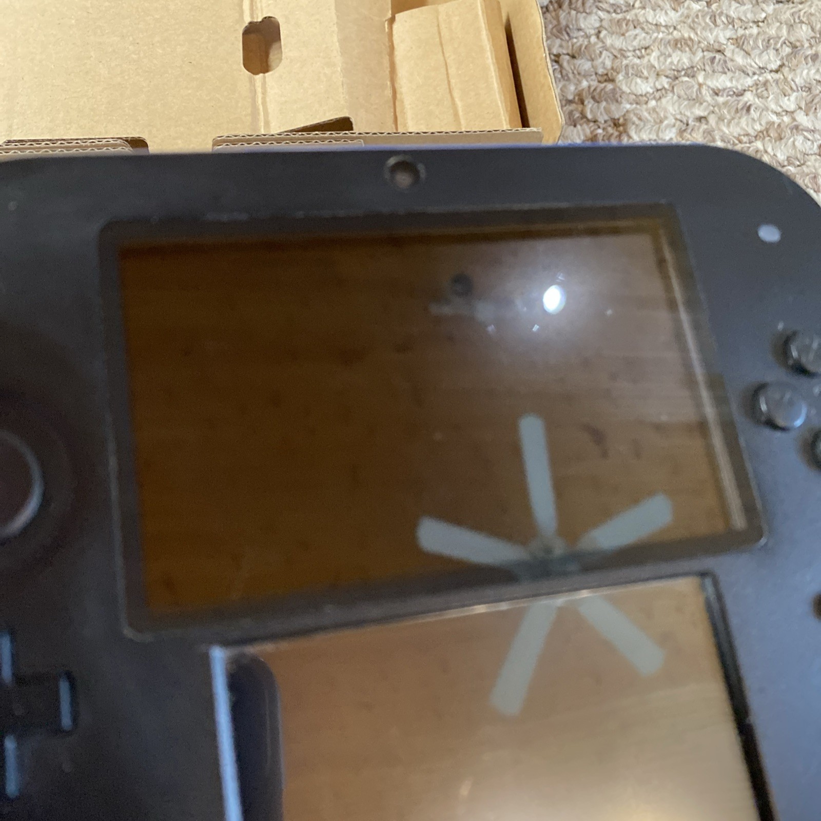 Nintendo 2DS Handheld Game Console FTR-001 Blue Black In Box Tested Charger