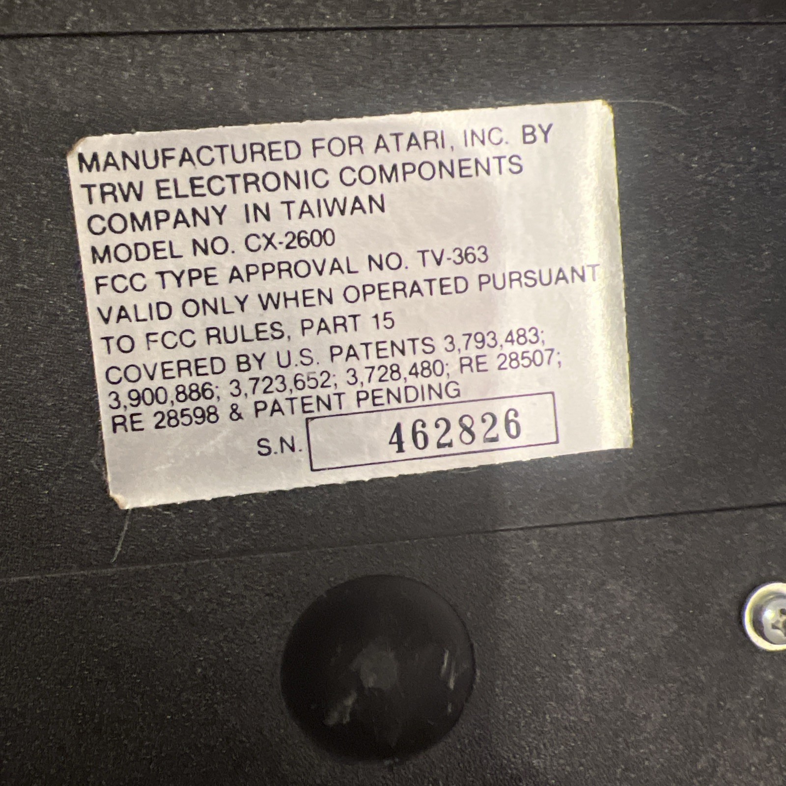 Vintage Atari Video Computer System 4 Controllers Video Manual And Plug In Cords