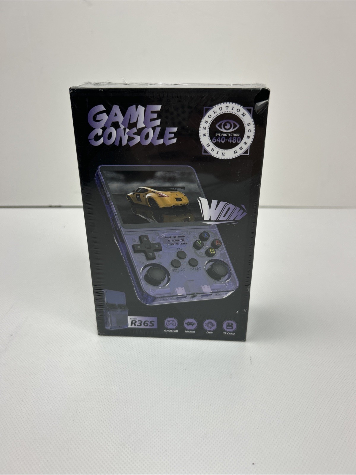 WUDS R36S Game Master Retro Handheld Console, 3.5-Inch IPS, White NEW!!!