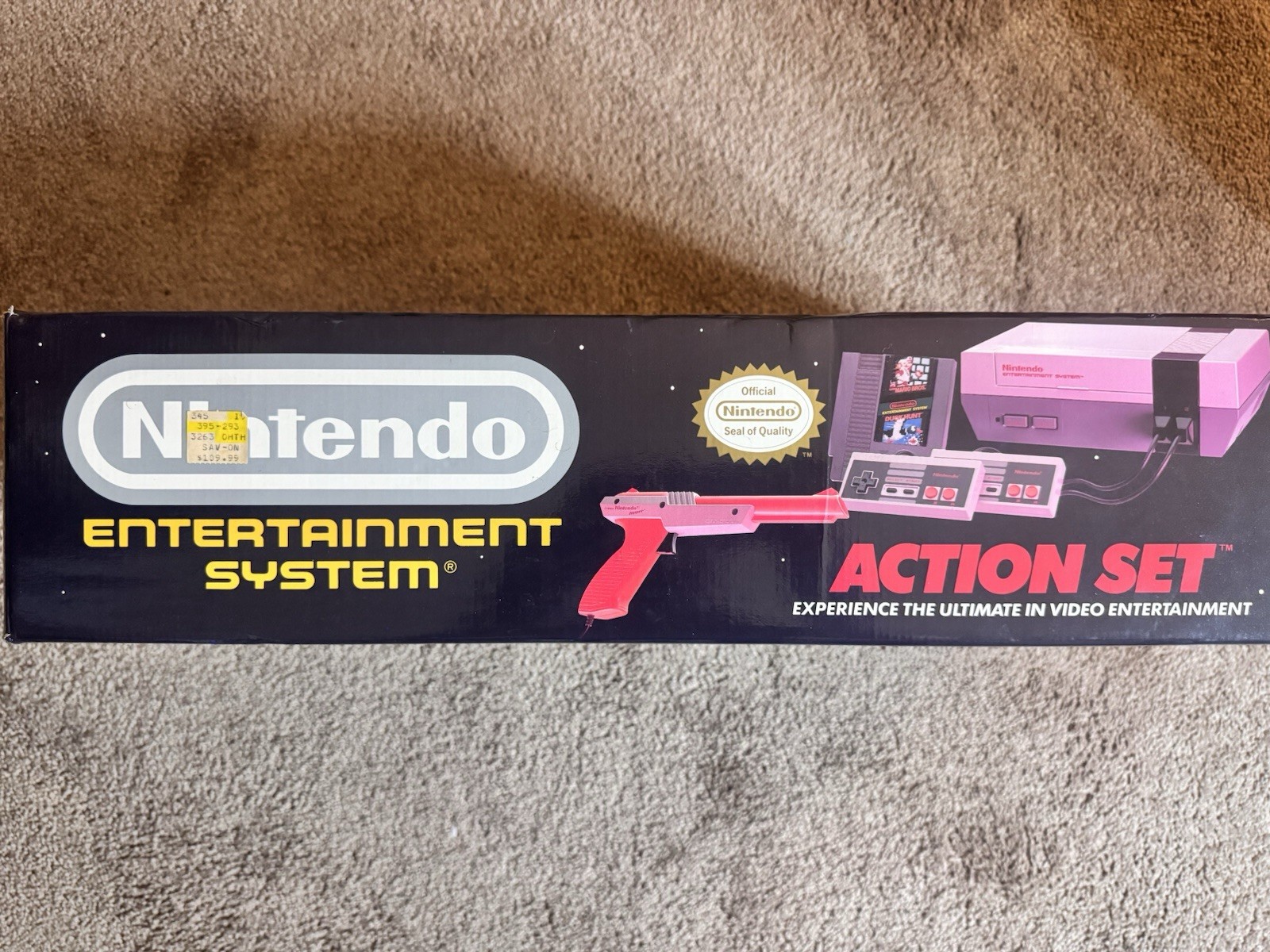 Nintendo NES Action Set Home Console – White/Gray [CIB] Mint Condition!