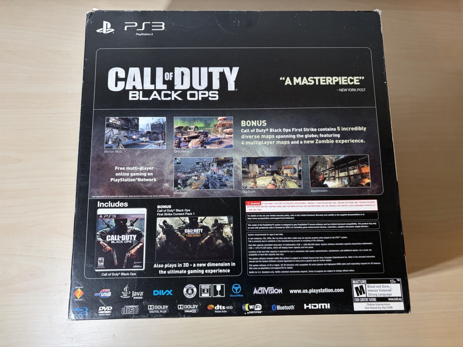 Sony PlayStation 3 PS3 Slim 160GB Call Of Duty Black Ops – Complete – Mint Cond