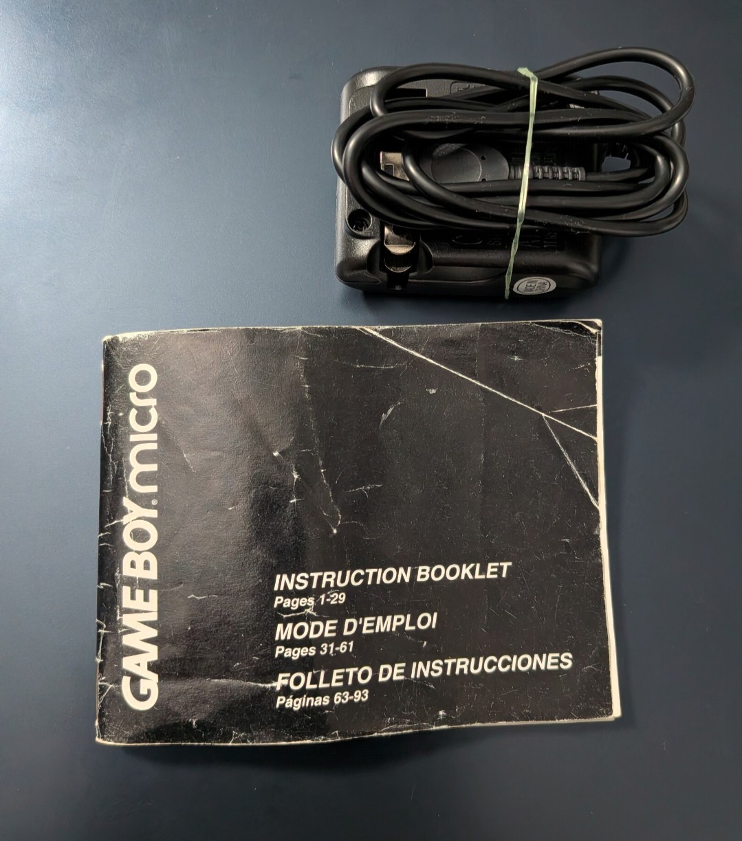 Nintendo Gameboy Micro Black Silver Handheld System Console OXY-001 Tested