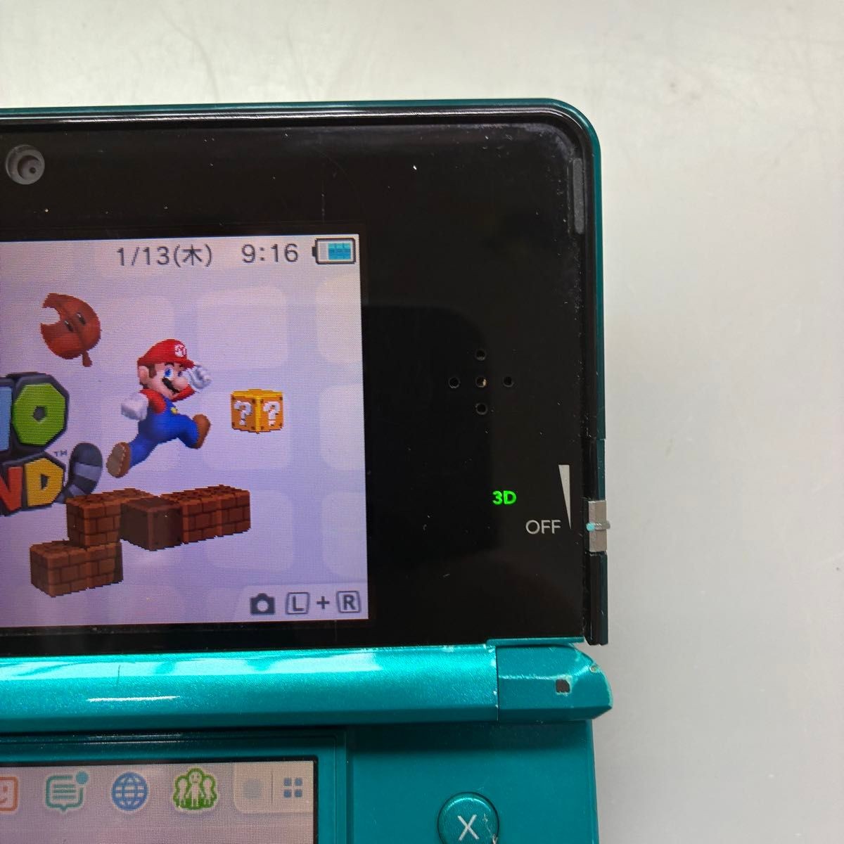 Nintendo 3DS Aqua Blue CTR-001 Tested Working Authentic Japan Tracking