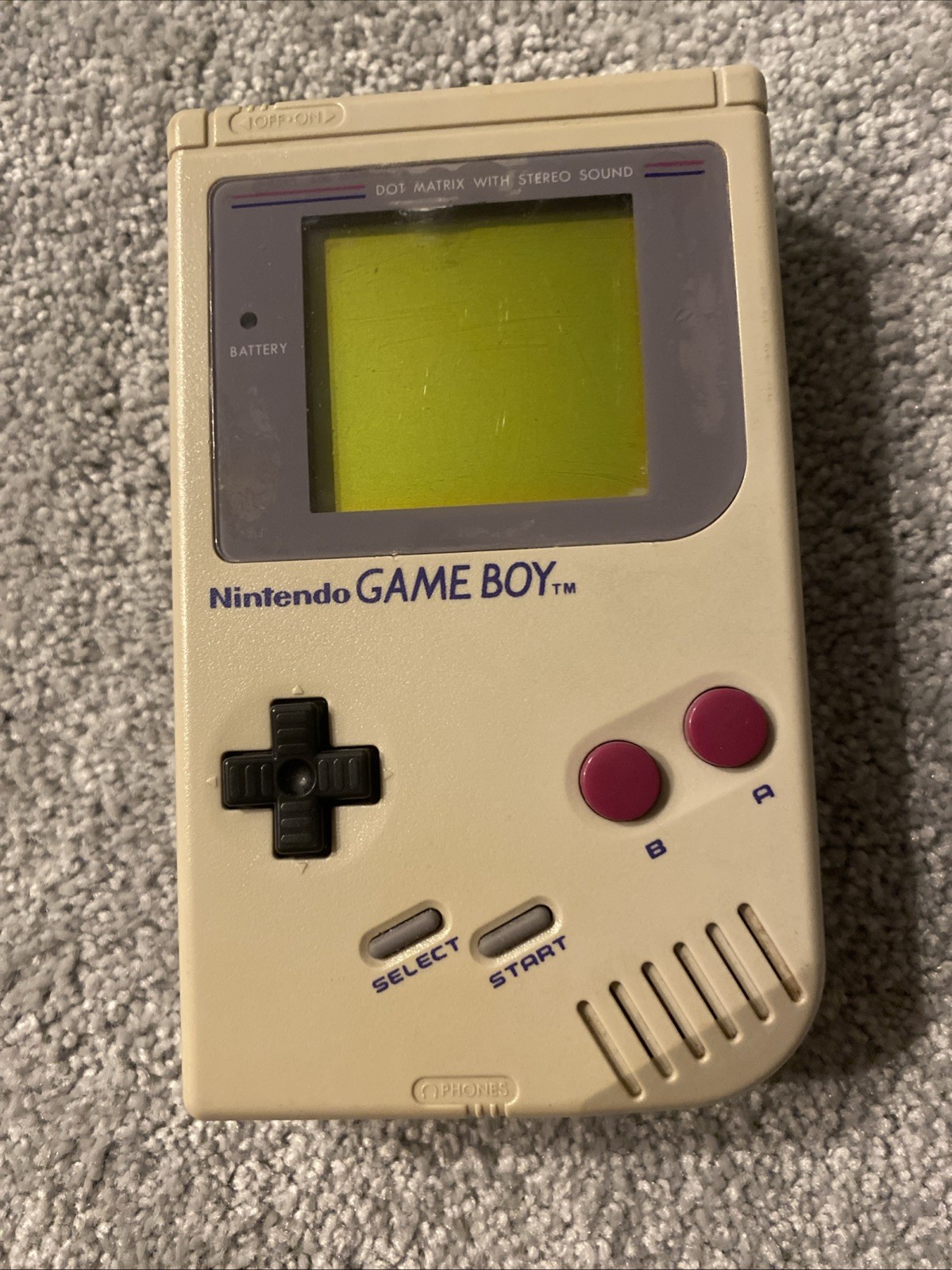 Nintendo Game Boy Launch Edition Handheld System – Gray – Tested, CIB