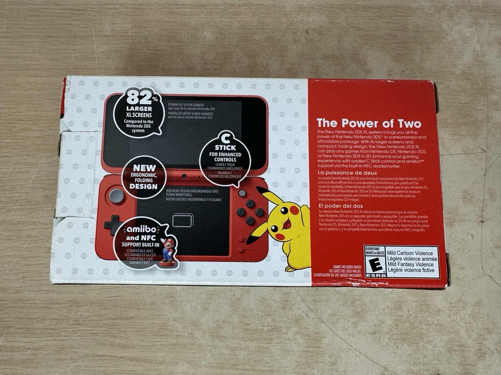 Nintendo 2DS XL PokeBall Edition – Complete In Box CIB – USA Model – Pokemon